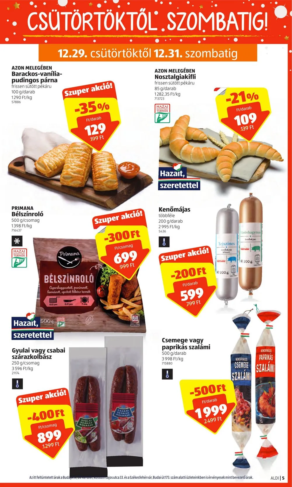 Aldi akciós újság 12.29–01.04 – 5. oldal