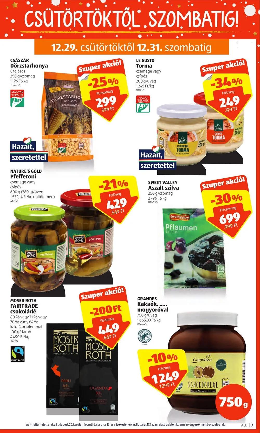 Aldi akciós újság 12.29–01.04 – 7. oldal