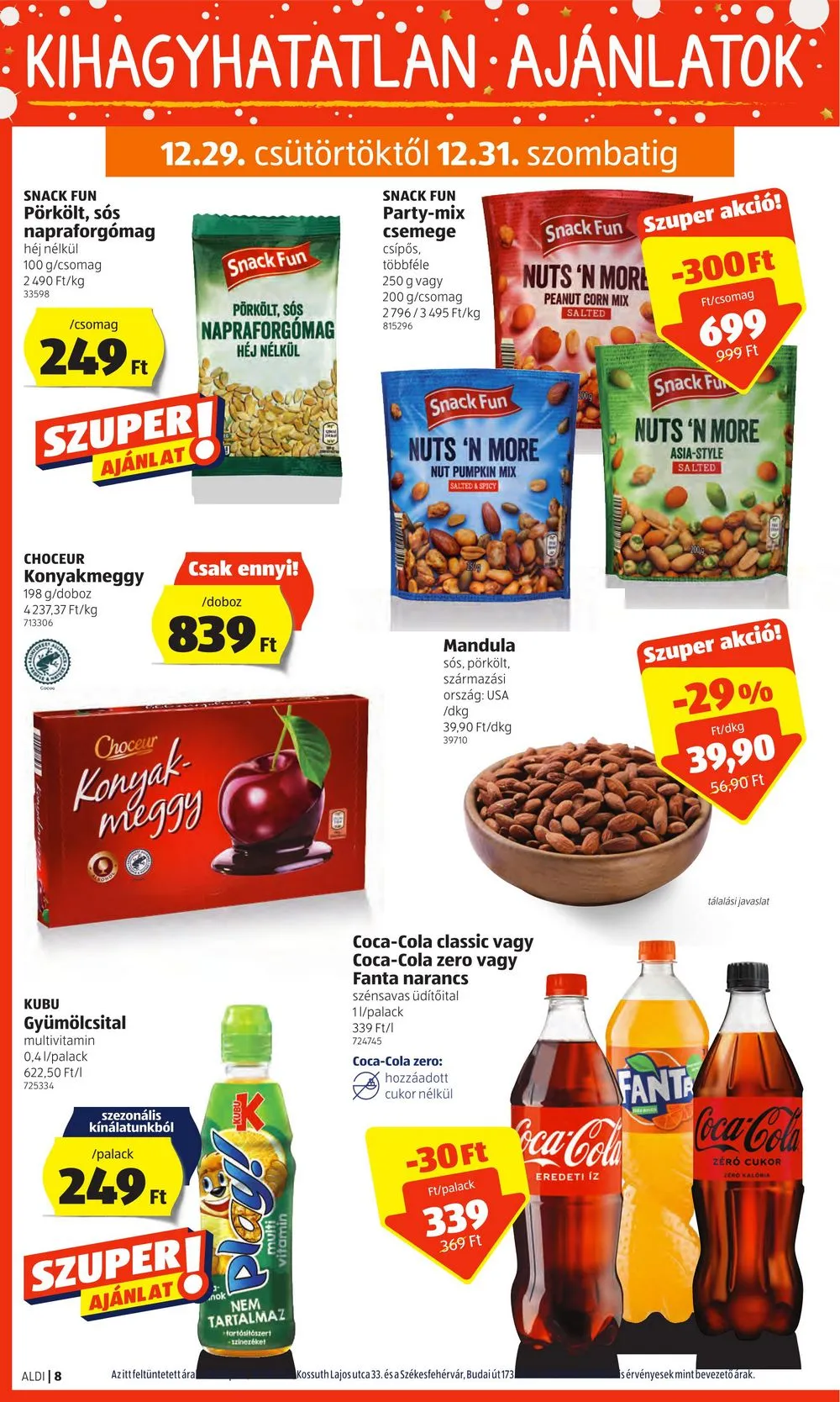 Aldi akciós újság 12.29–01.04 – 8. oldal