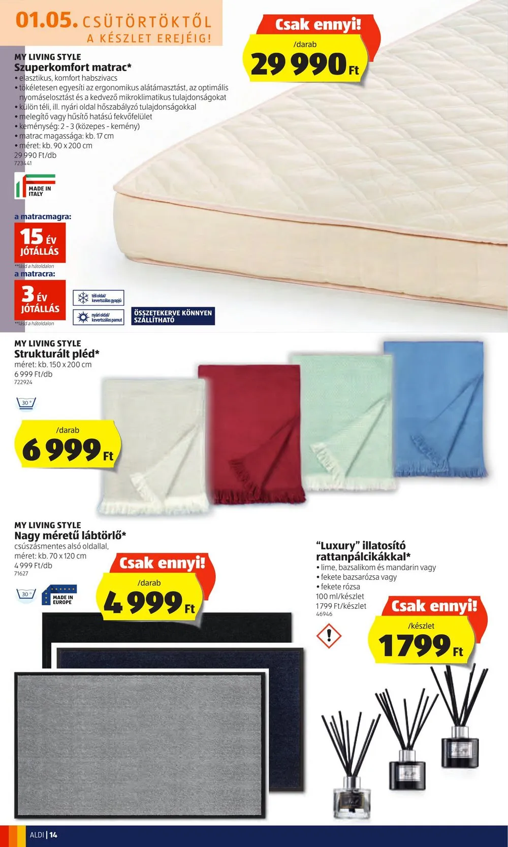 Aldi akciós újság 01.05–01.11 – 14. oldal