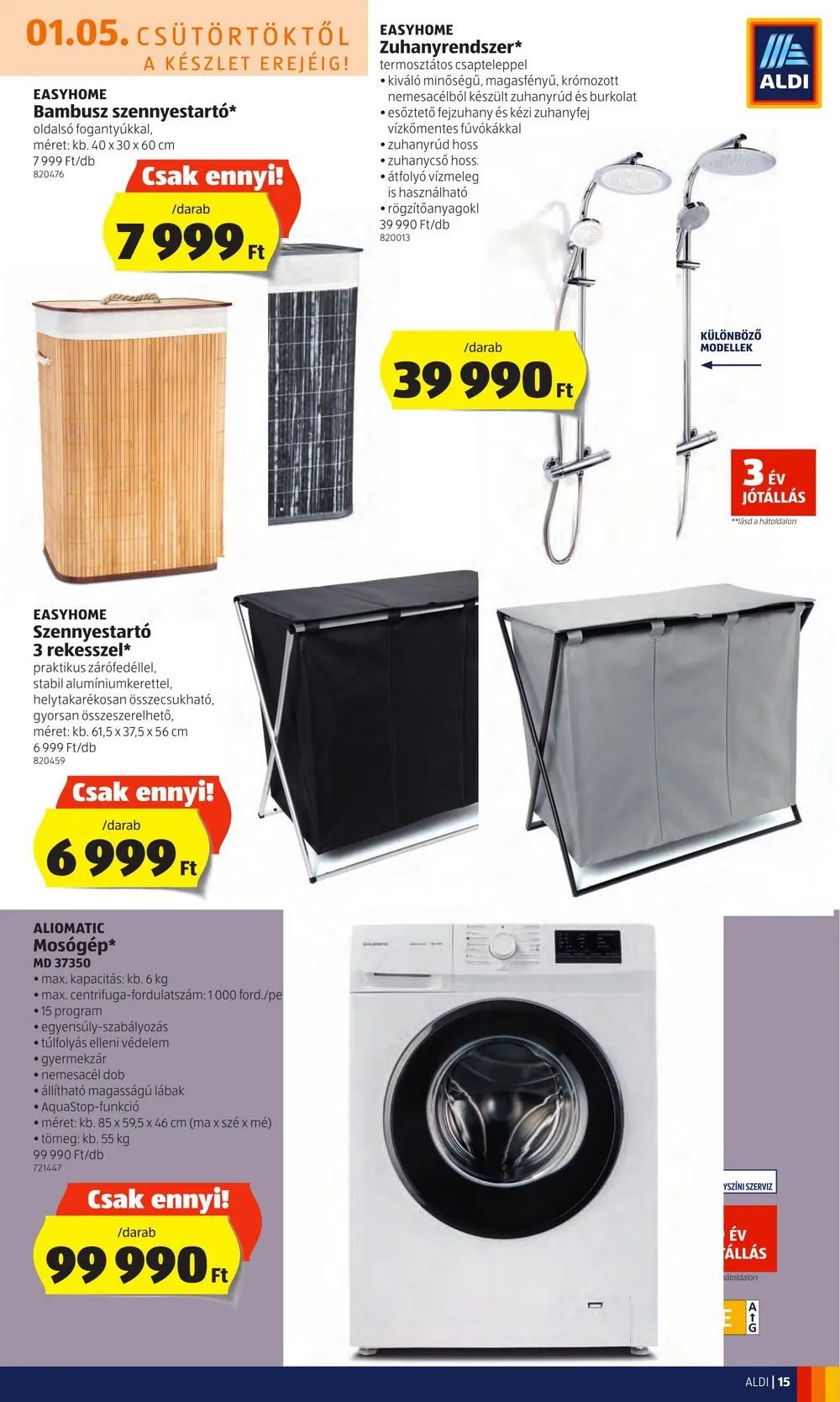 Aldi akciós újság 01.05–01.11 – 15. oldal