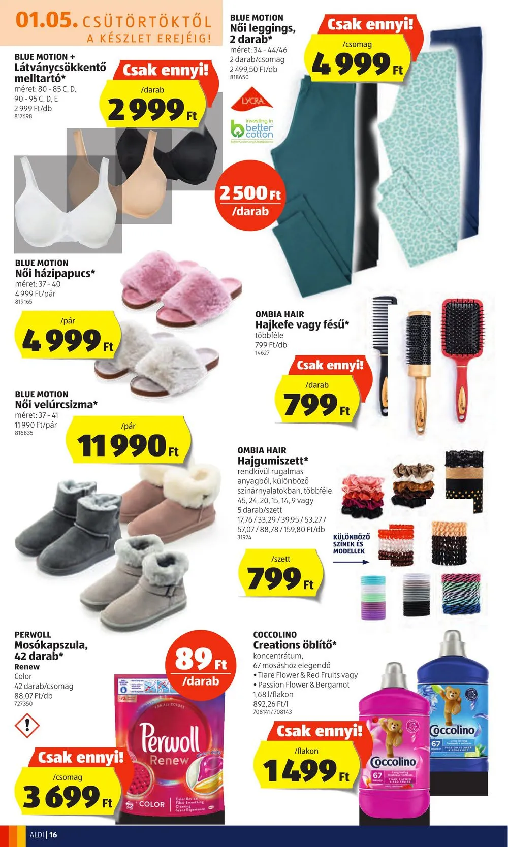 Aldi akciós újság 01.05–01.11 – 16. oldal