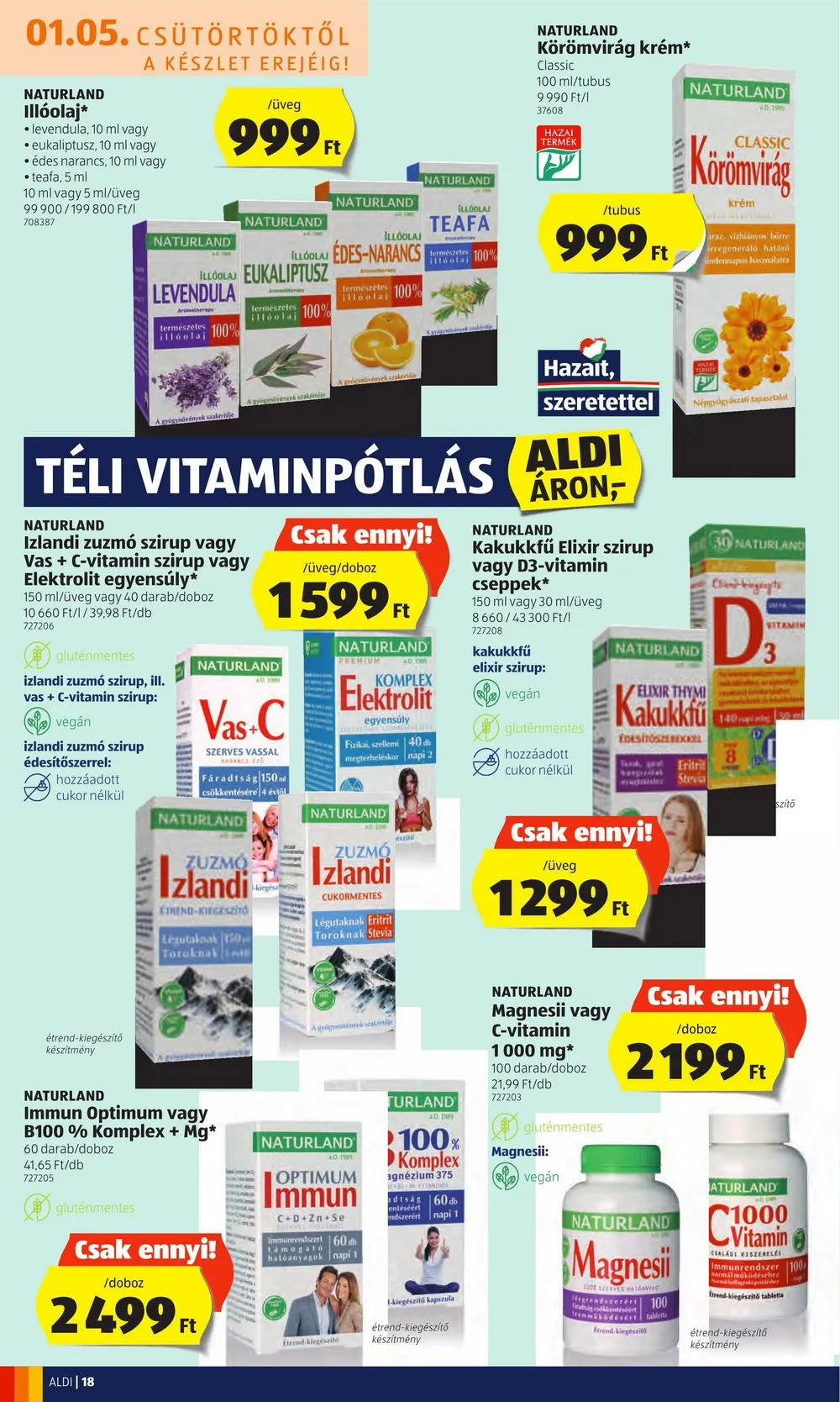 Aldi akciós újság 01.05–01.11 – 18. oldal