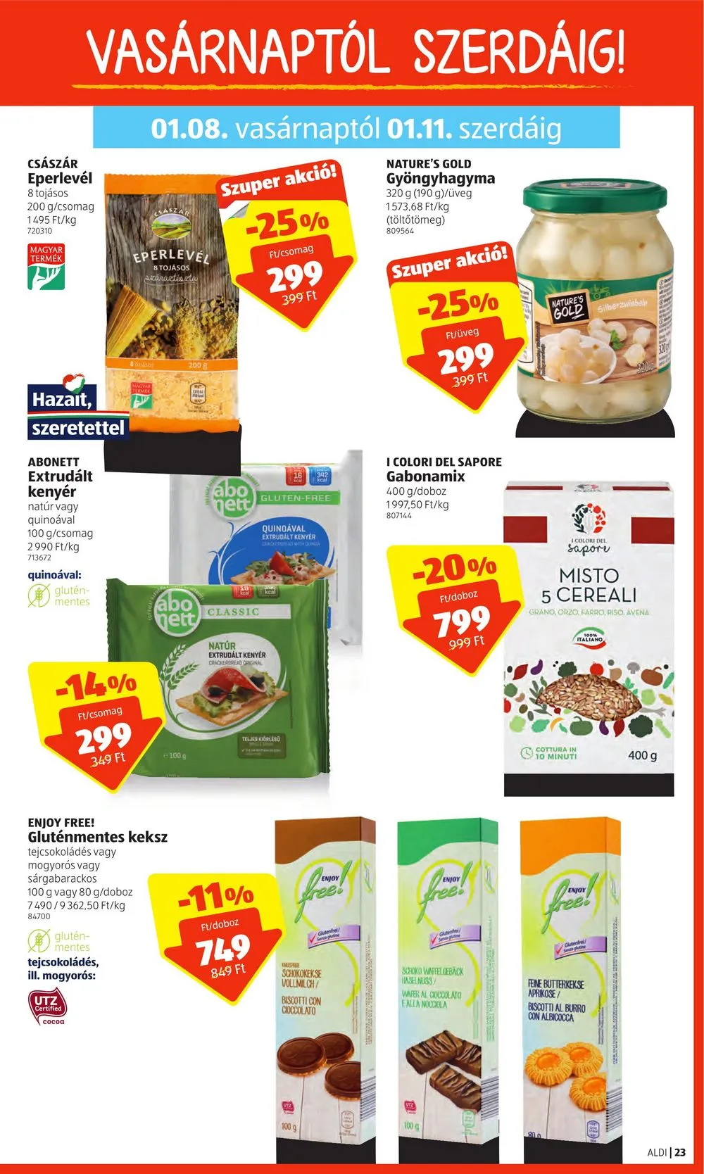 Aldi akciós újság 01.05–01.11 – 23. oldal