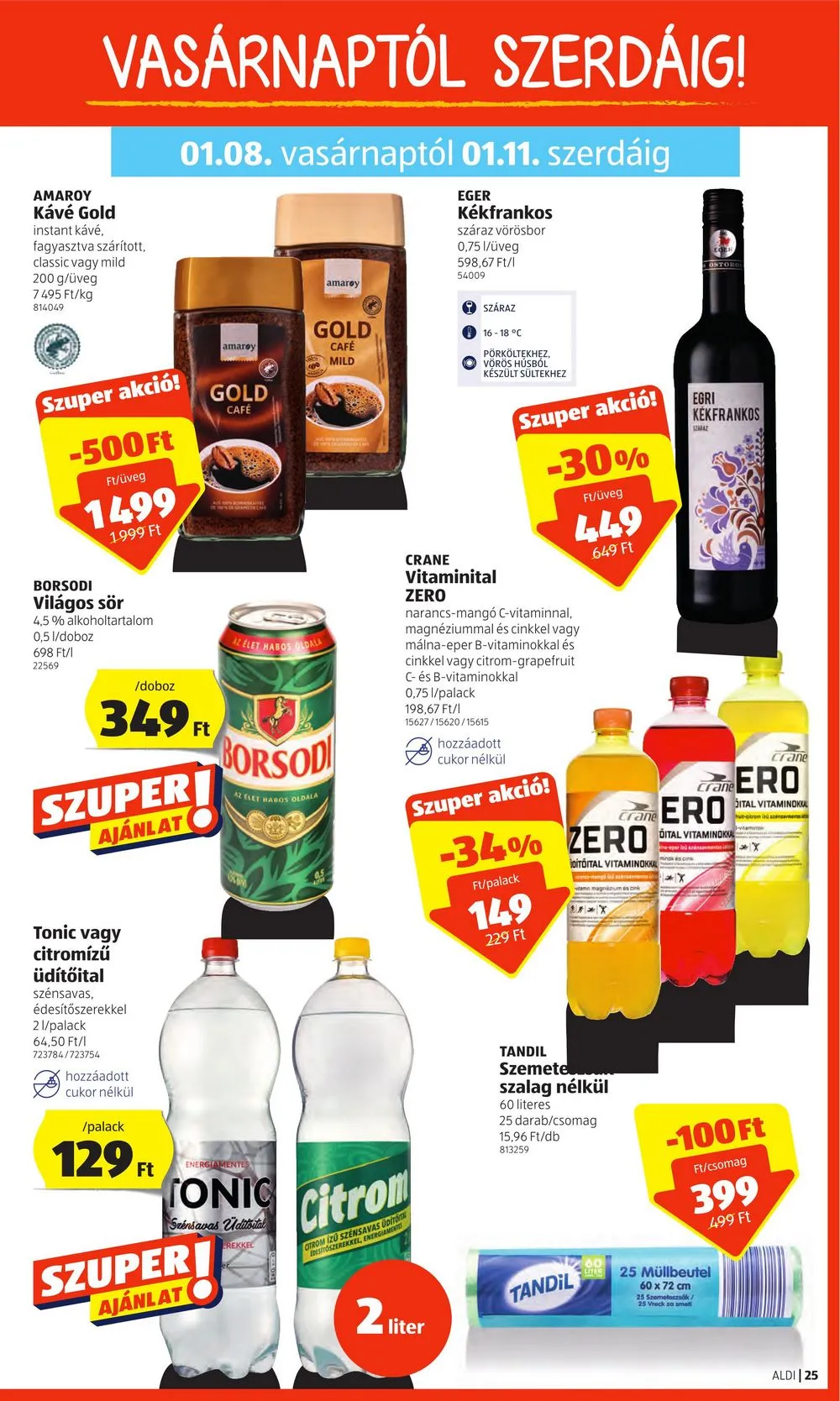 Aldi akciós újság 01.05–01.11 – 25. oldal