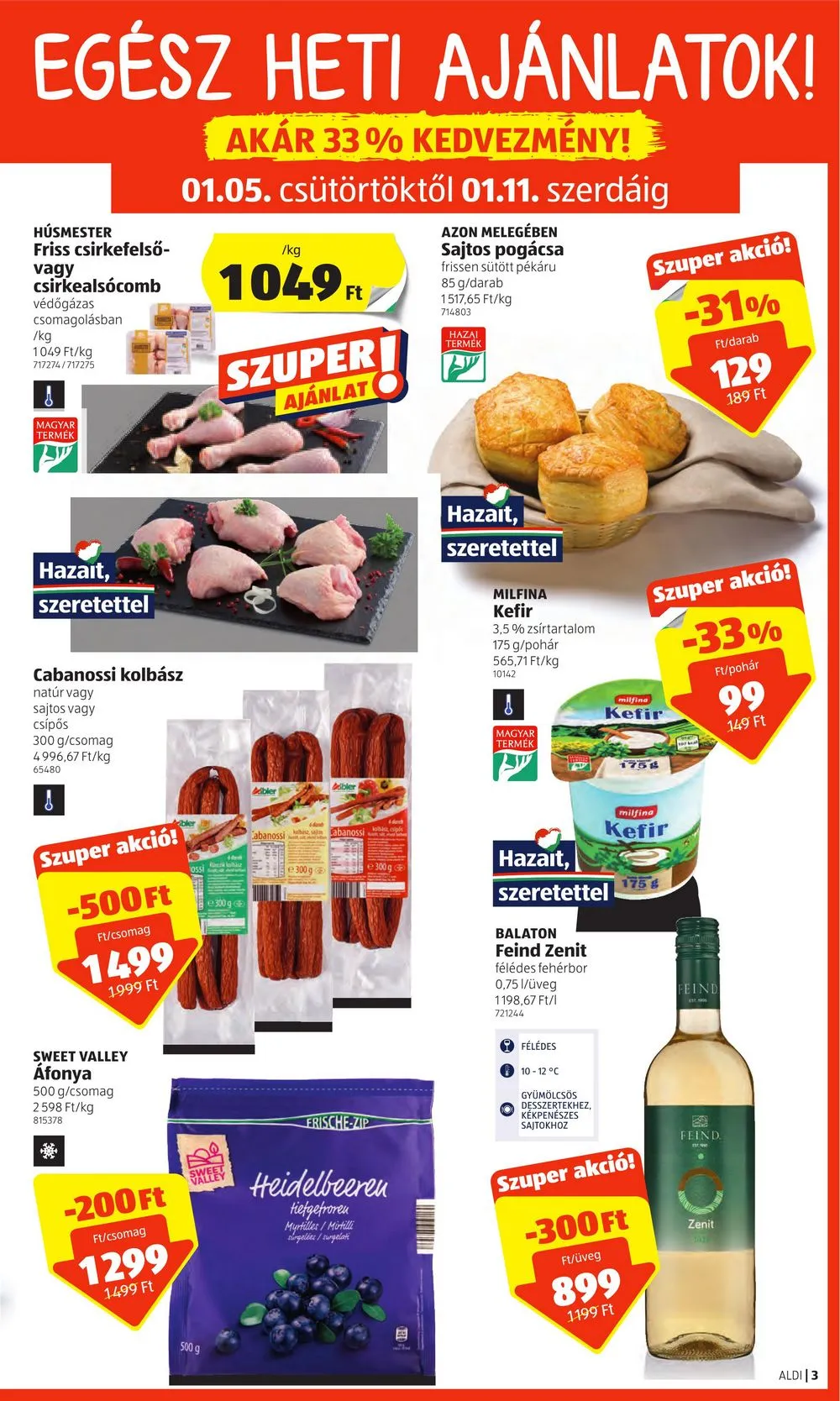 Aldi akciós újság 01.05–01.11 – 3. oldal