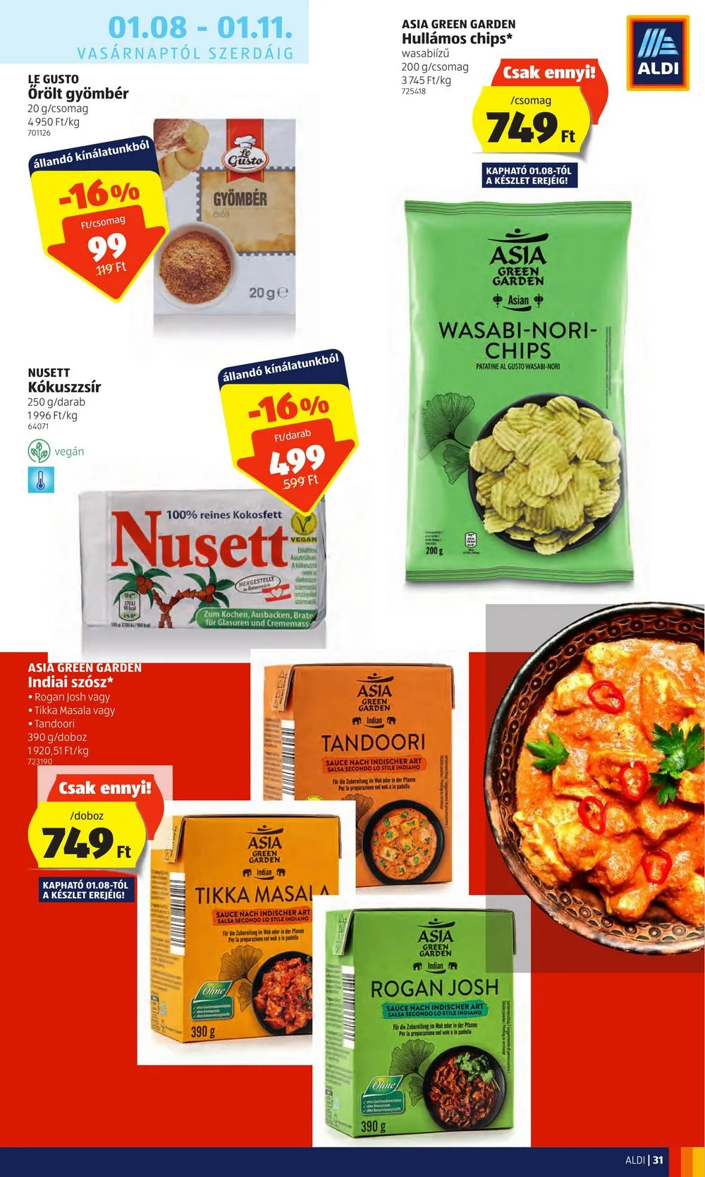 Aldi akciós újság 01.05–01.11 – 31. oldal