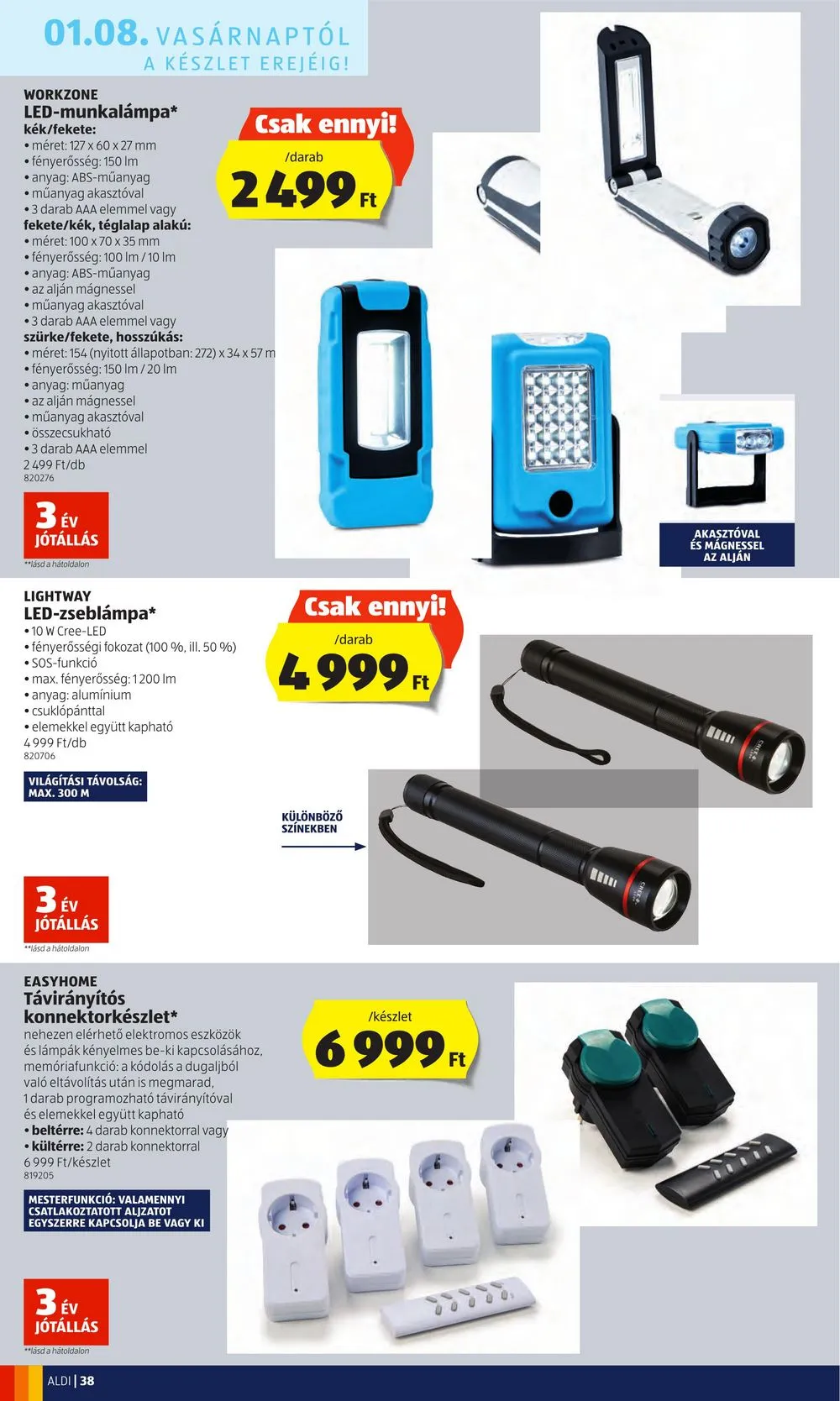 Aldi akciós újság 01.05–01.11 – 38. oldal