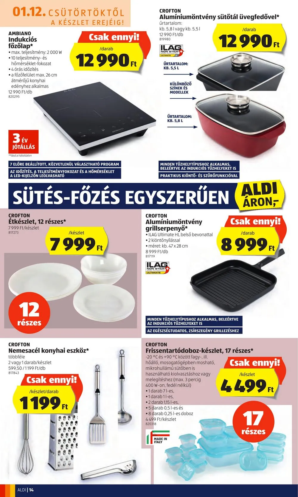 Aldi akciós újság 01.12–01.18 – 14. oldal