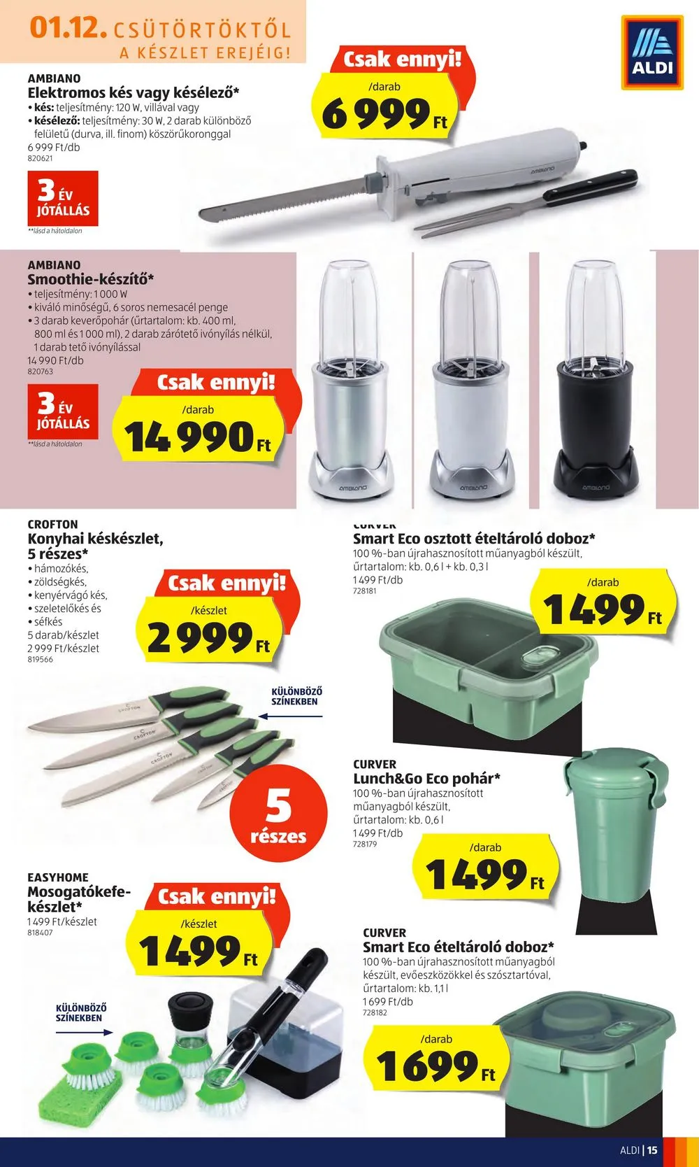 Aldi akciós újság 01.12–01.18 – 15. oldal