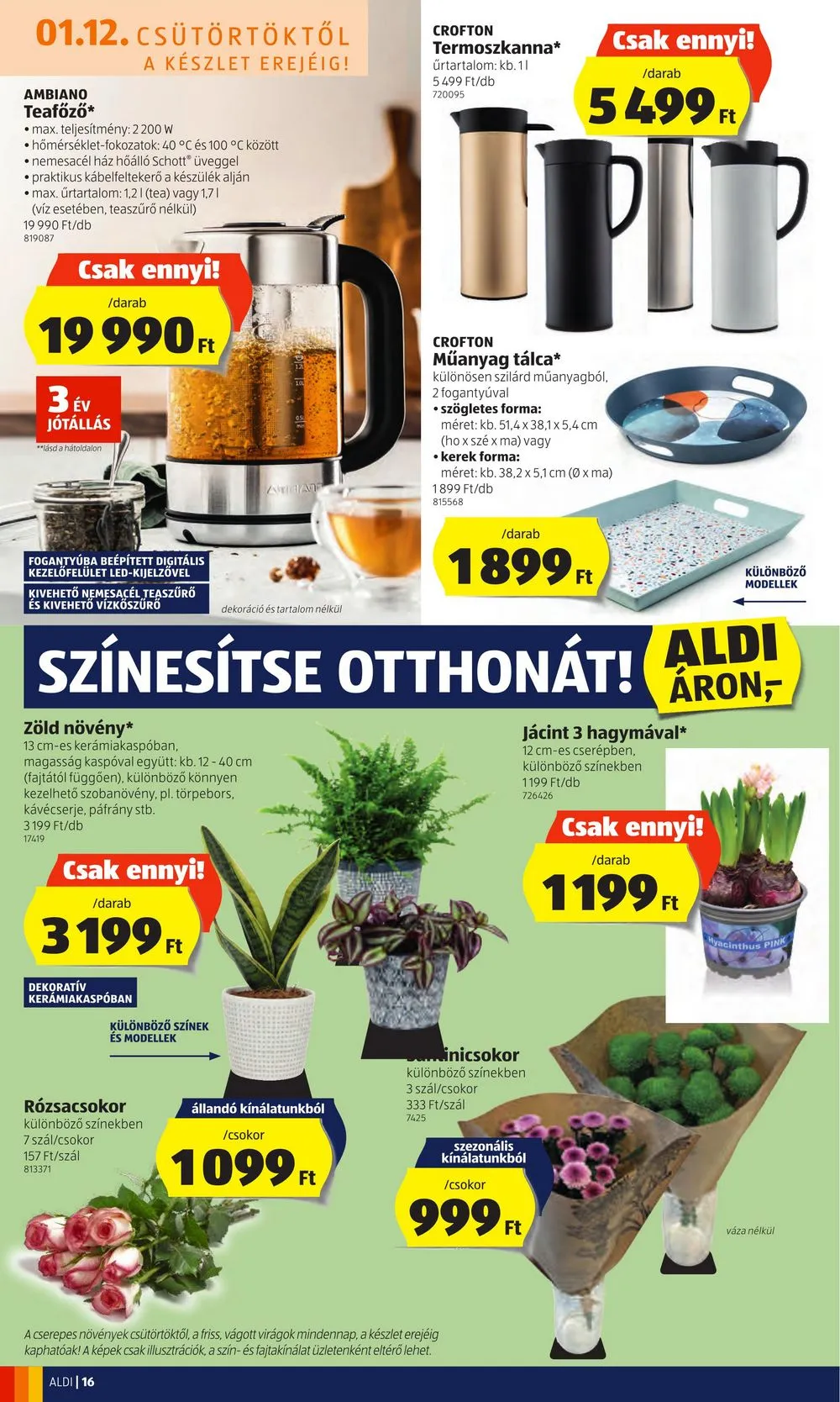 Aldi akciós újság 01.12–01.18 – 16. oldal