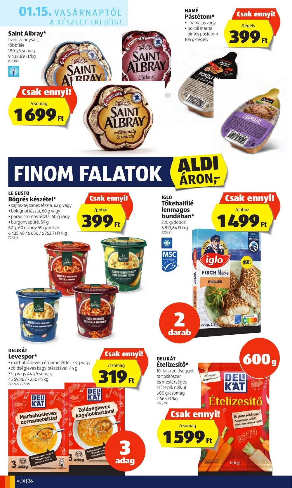 Aldi akciós újság 01.12–01.18 – 26. oldal