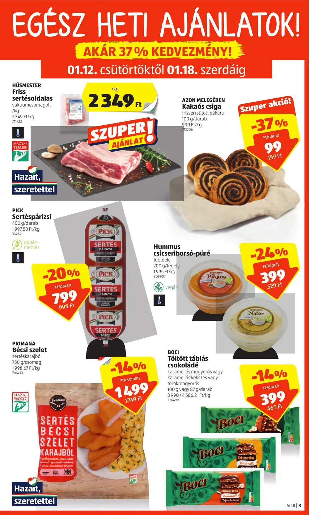 Aldi akciós újság 01.12–01.18 – 3. oldal