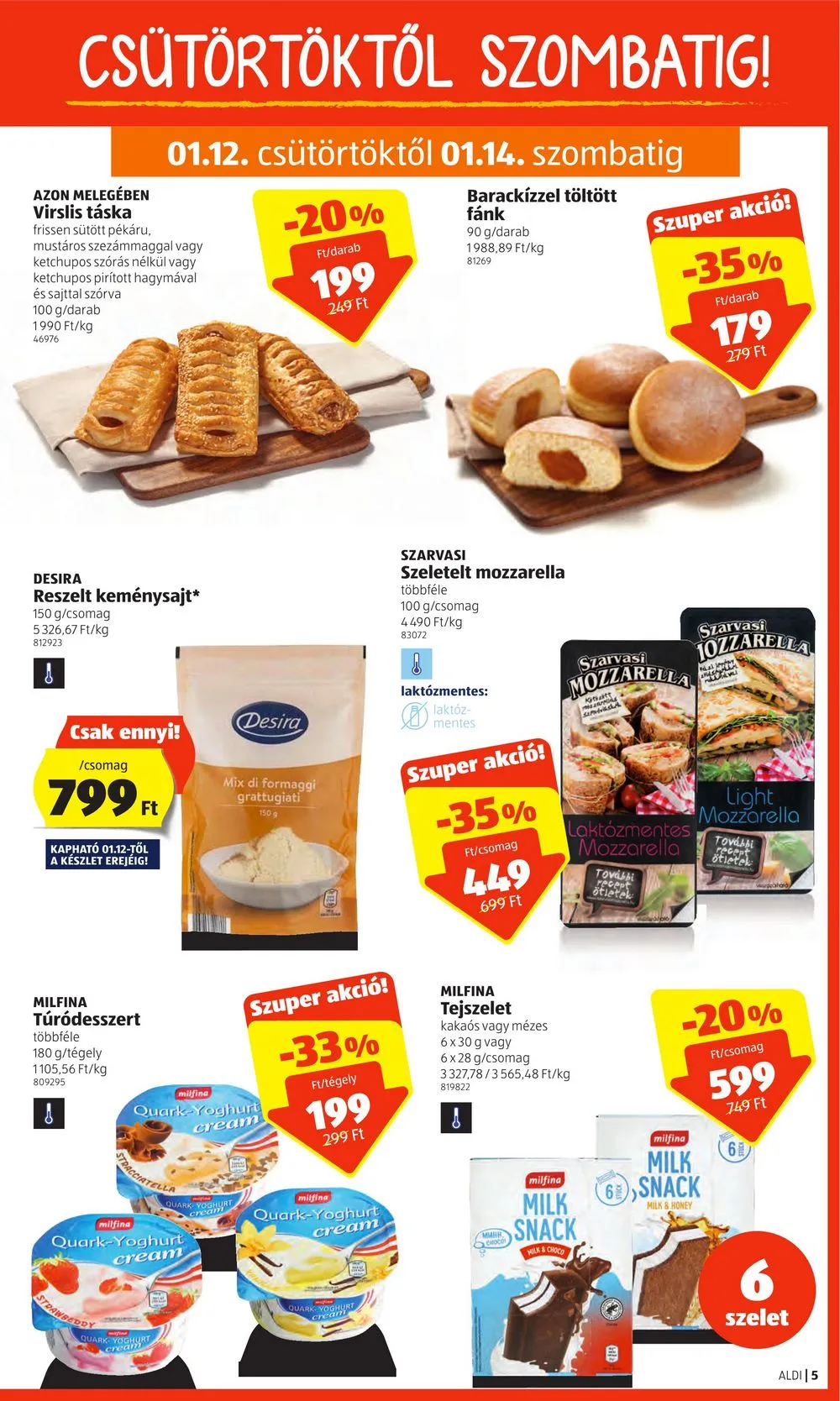 Aldi akciós újság 01.12–01.18 – 5. oldal