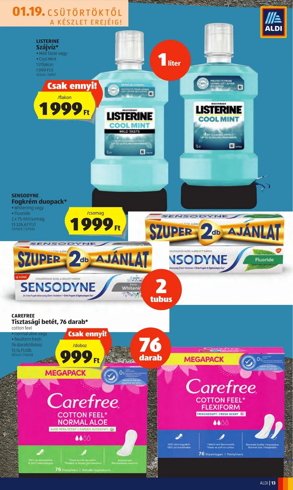 Aldi akciós újság 01.19–01.25 – 13. oldal