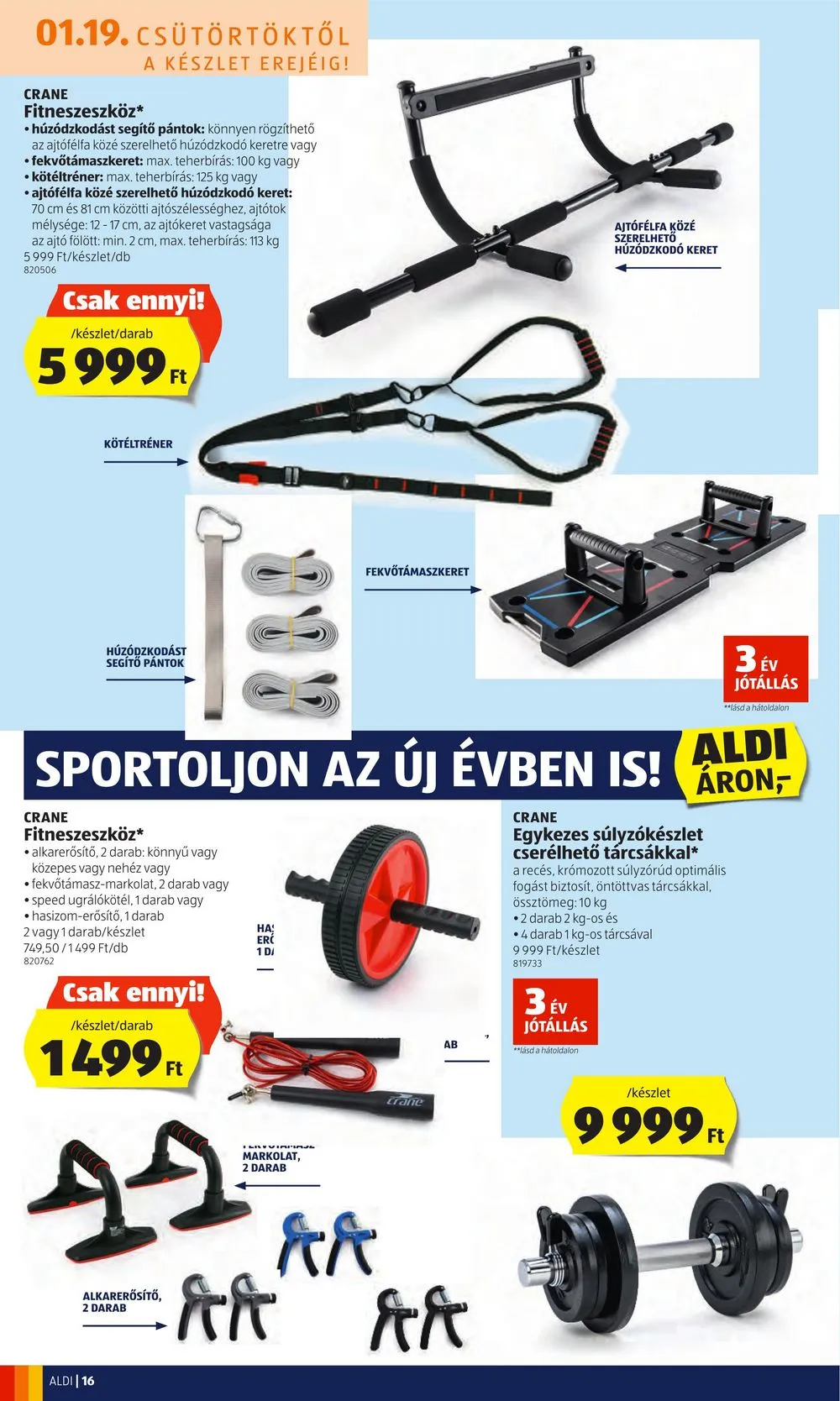 Aldi akciós újság 01.19–01.25 – 16. oldal