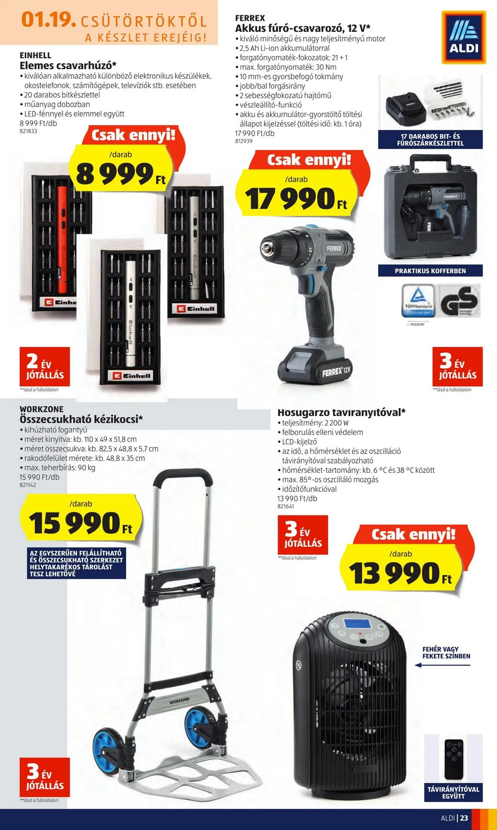 Aldi akciós újság 01.19–01.25 – 25. oldal