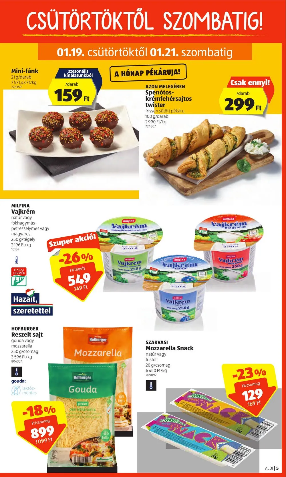 Aldi akciós újság 01.19–01.25 – 5. oldal