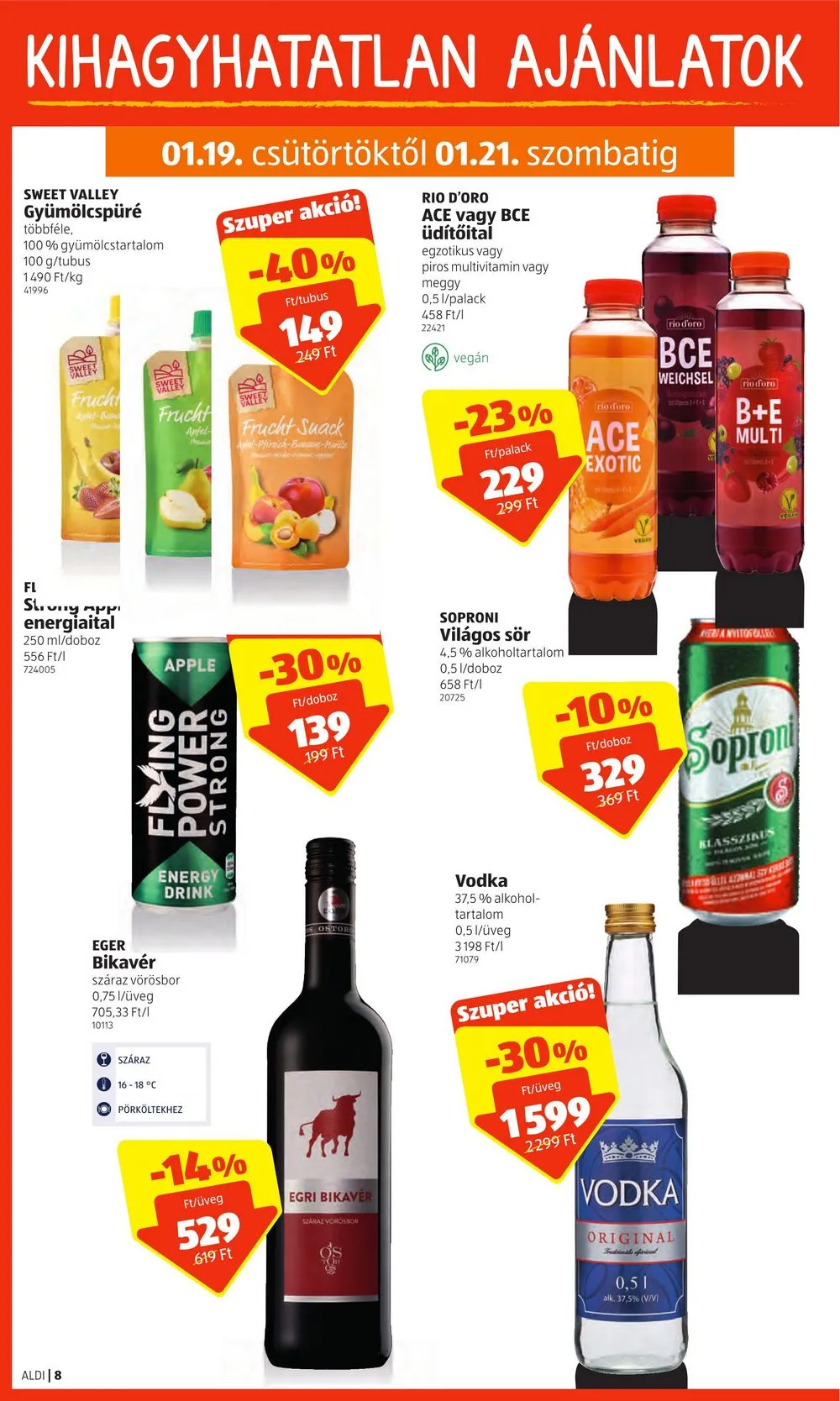 Aldi akciós újság 01.19–01.25 – 8. oldal