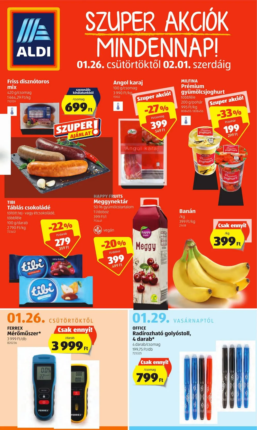 Aldi akciós újság 01.26–02.01