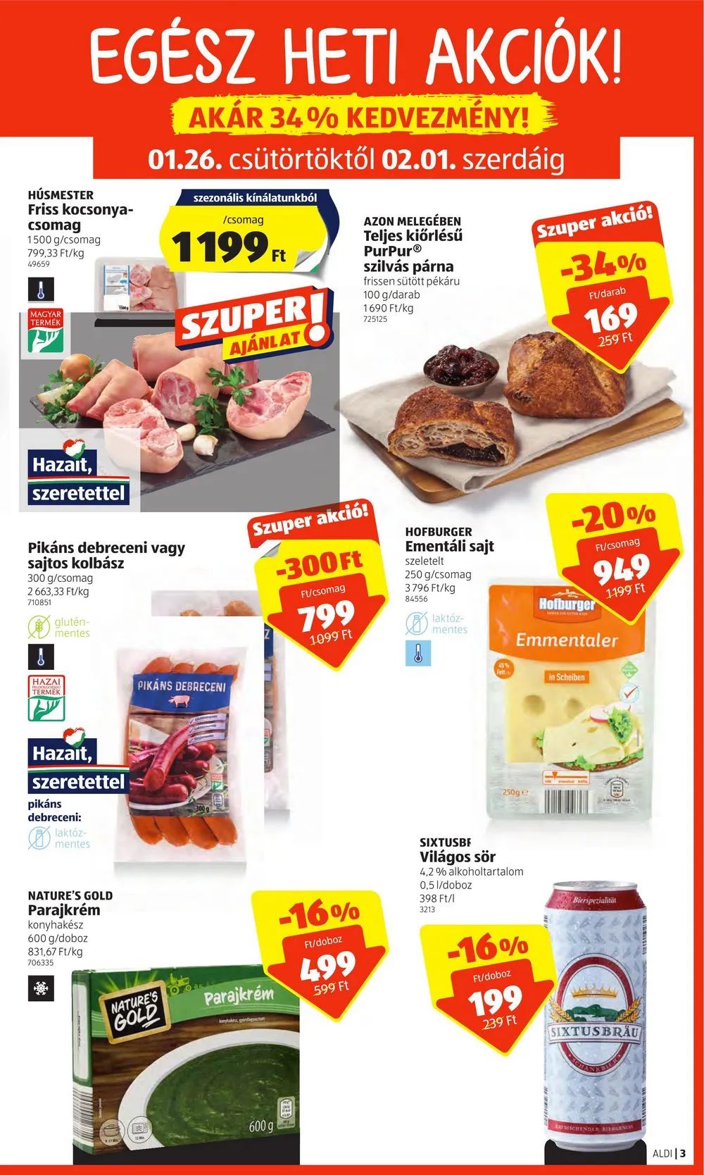 Aldi akciós újság 01.26–02.01 – 3. oldal