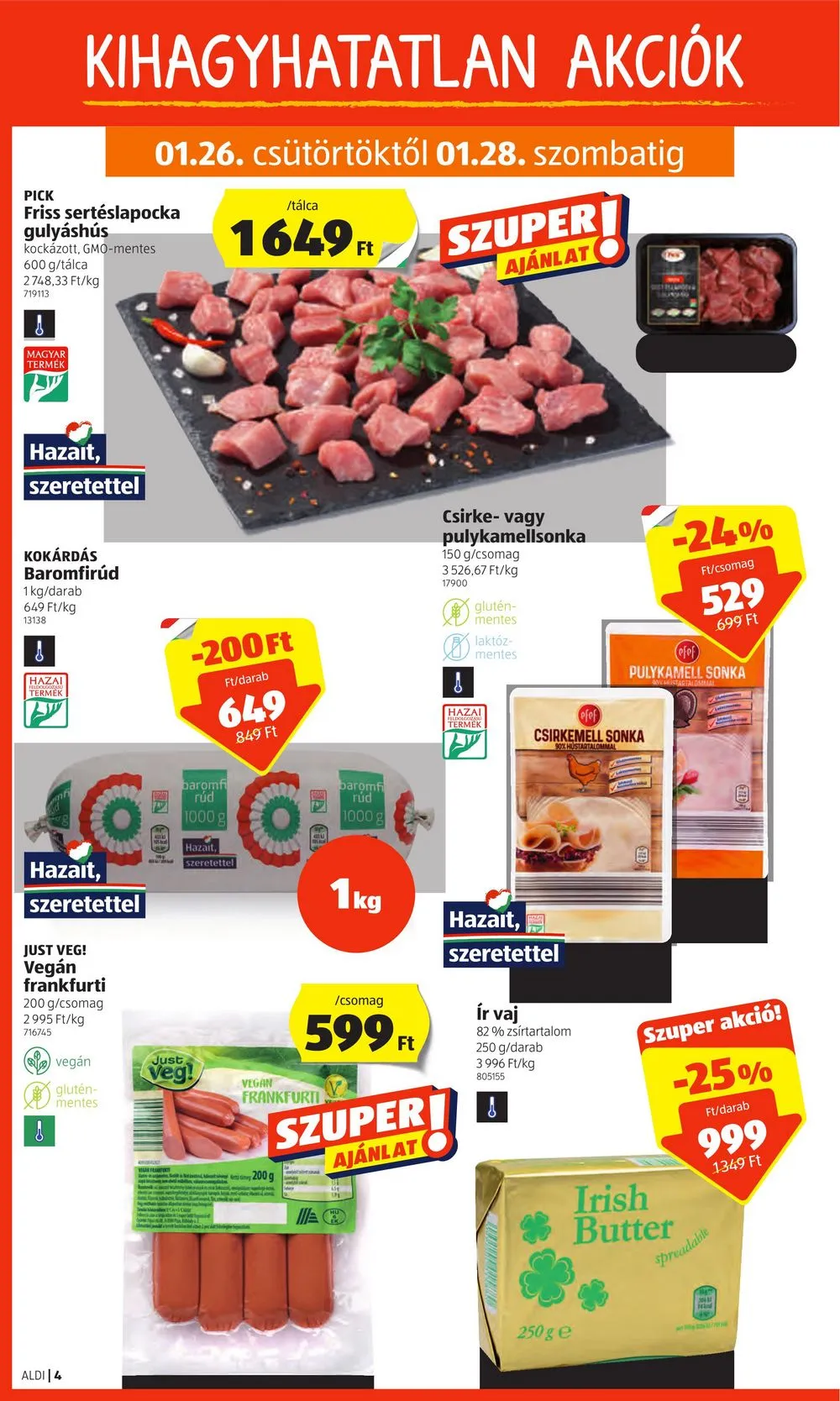 Aldi akciós újság 01.26–02.01 – 4. oldal