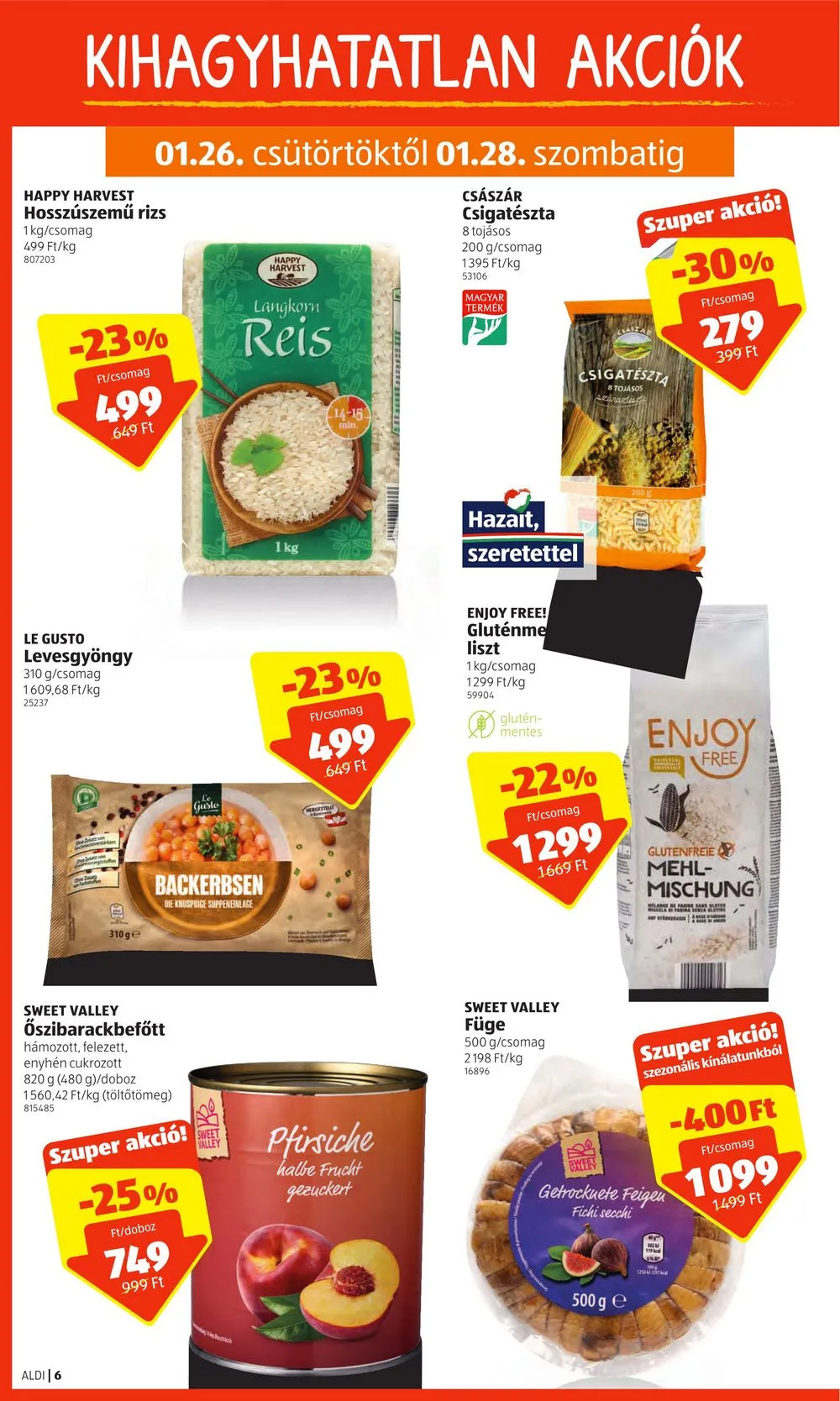 Aldi akciós újság 01.26–02.01 – 6. oldal