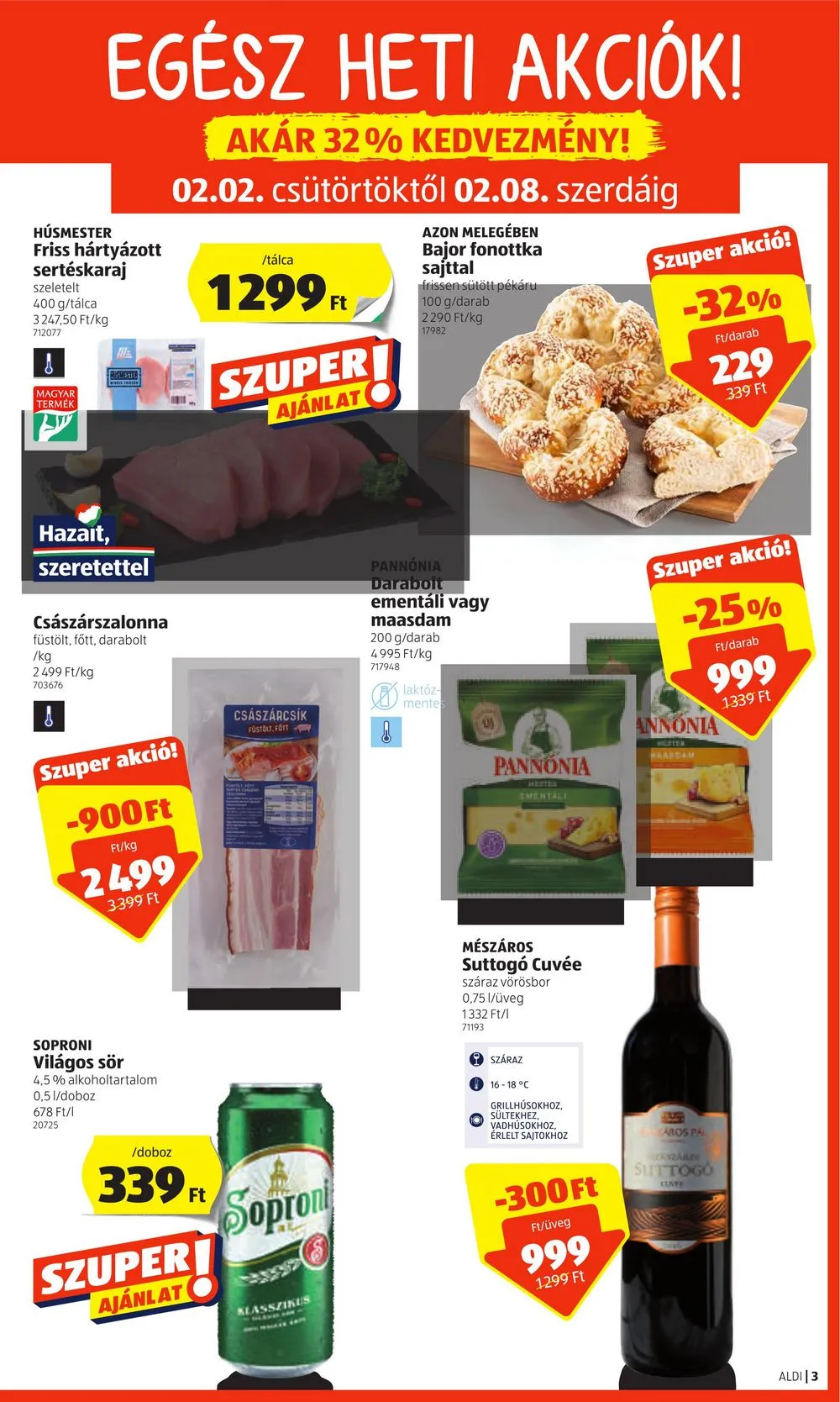 Aldi akciós újság 02.02–02.08 – 3. oldal