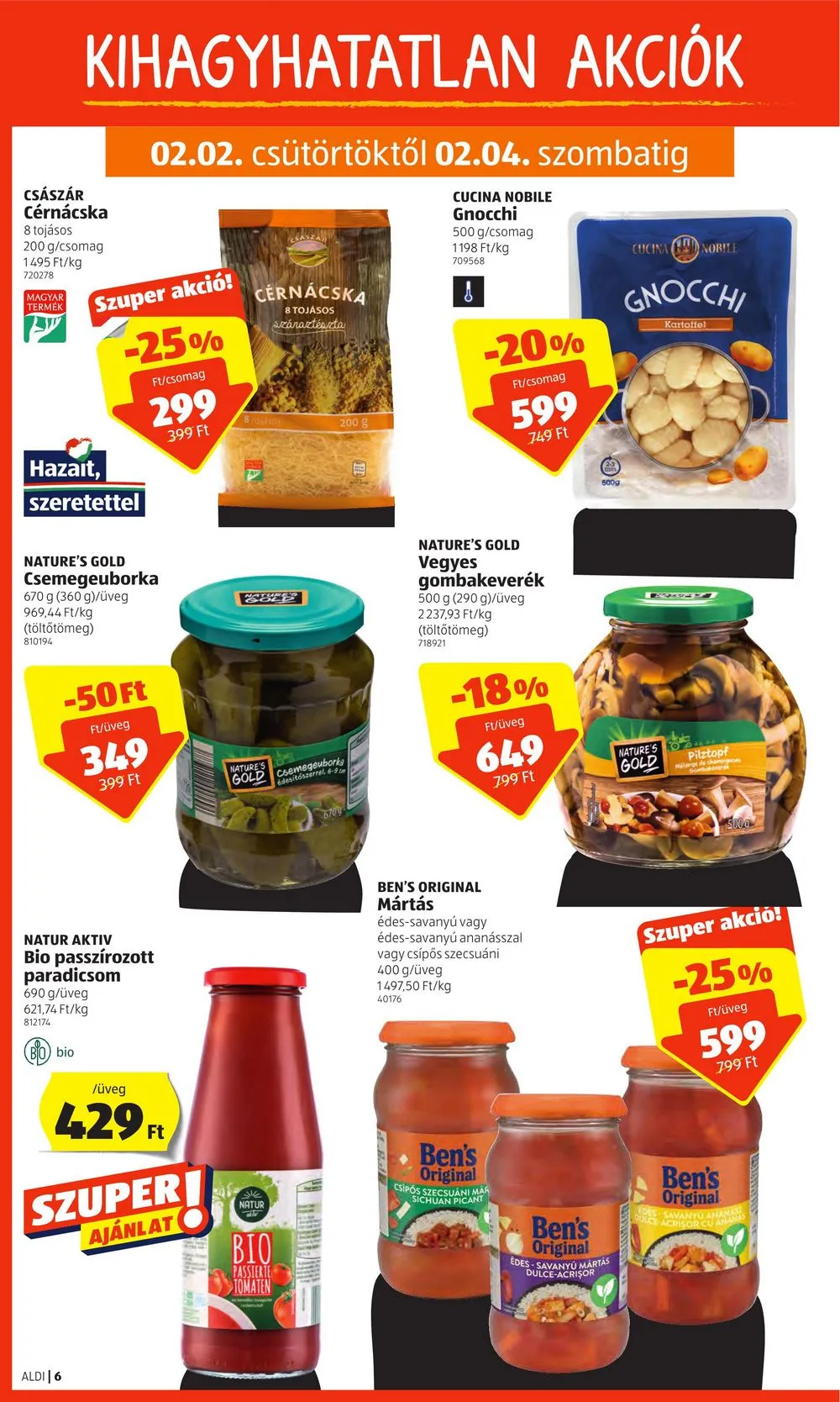 Aldi akciós újság 02.02–02.08 – 6. oldal