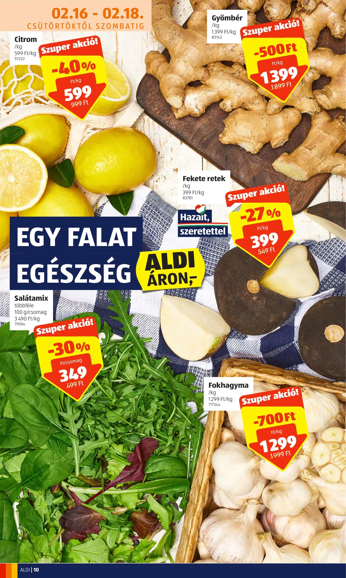 Aldi akciós újság 02.16–02.22 – 10. oldal