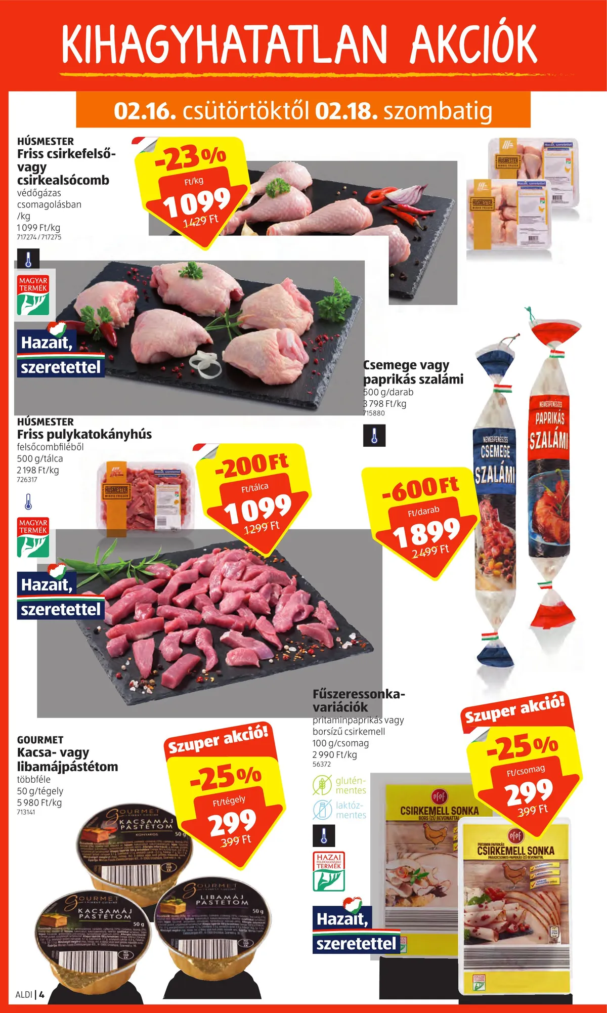Aldi akciós újság 02.16–02.22 – 4. oldal