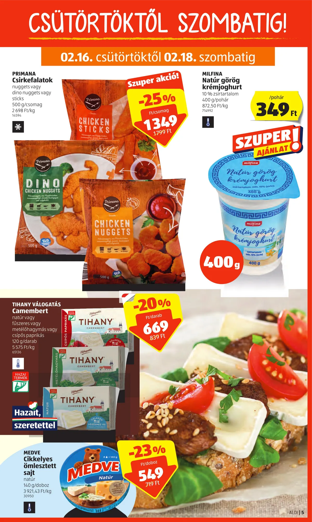 Aldi akciós újság 02.16–02.22 – 5. oldal