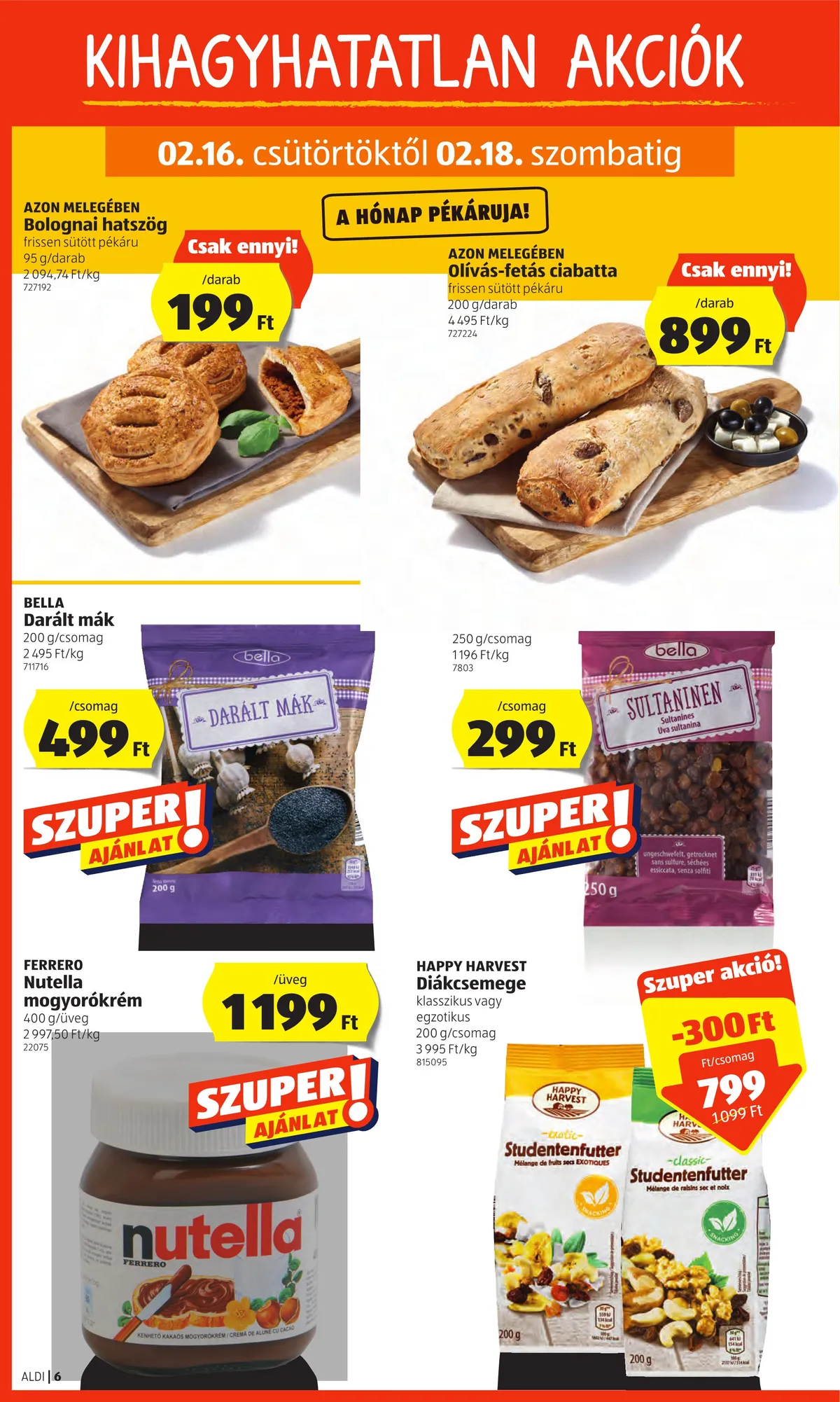 Aldi akciós újság 02.16–02.22 – 6. oldal