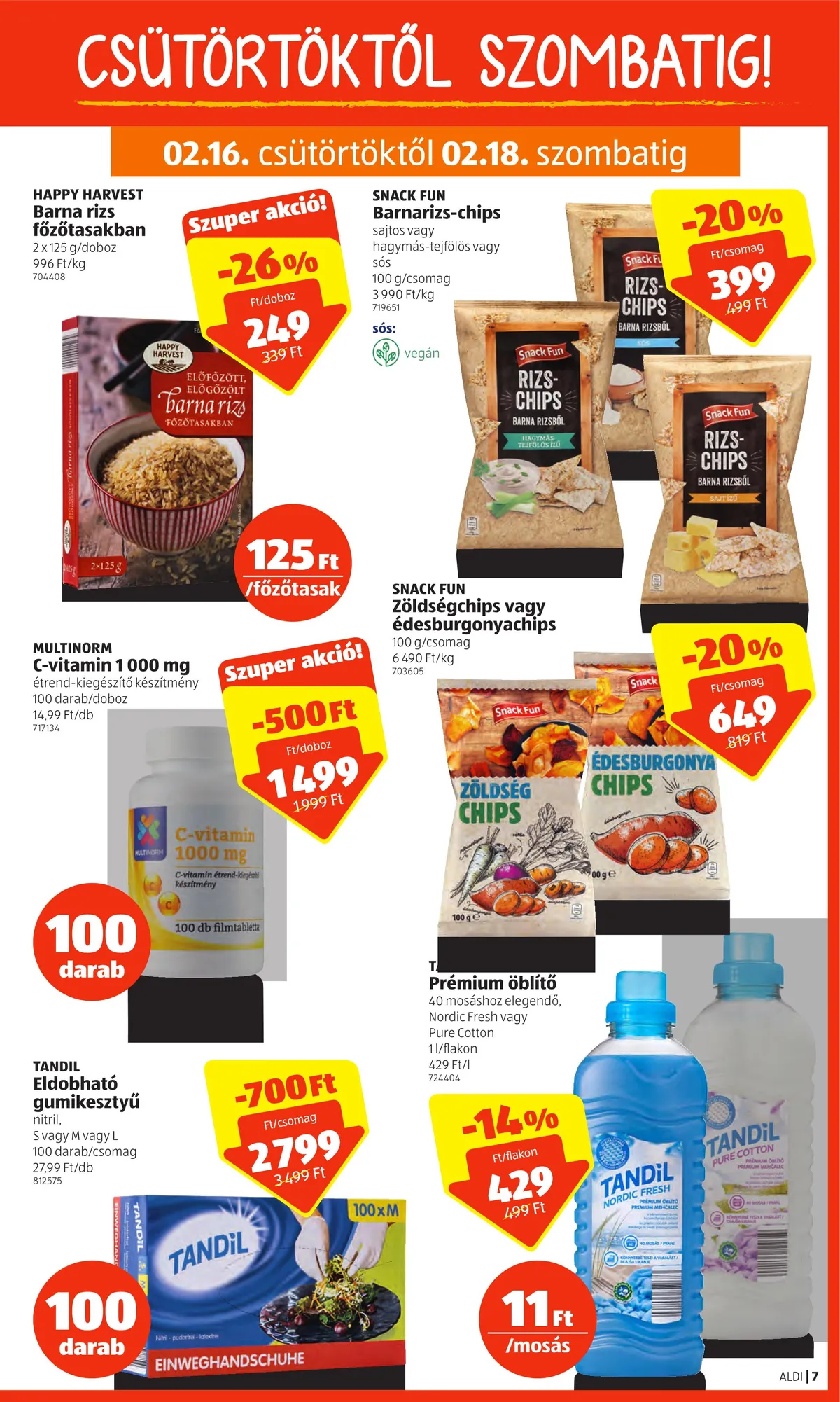 Aldi akciós újság 02.16–02.22 – 7. oldal