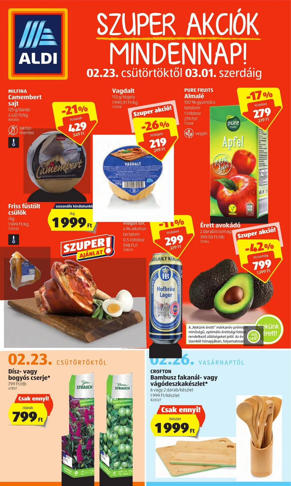 Aldi akciós újság 02.23–03.01