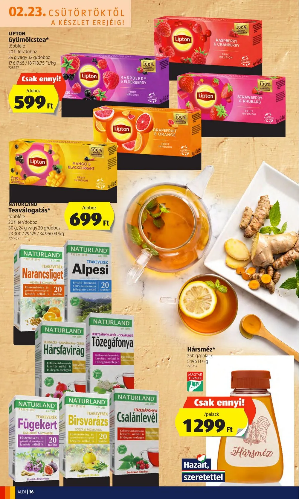 Aldi akciós újság 02.23–03.01 – 16. oldal