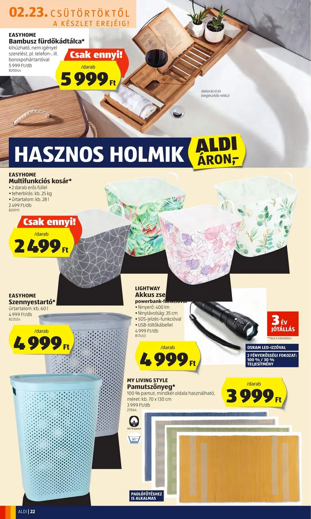 Aldi akciós újság 02.23–03.01 – 22. oldal