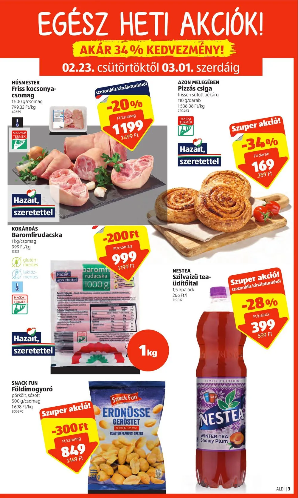 Aldi akciós újság 02.23–03.01 – 3. oldal