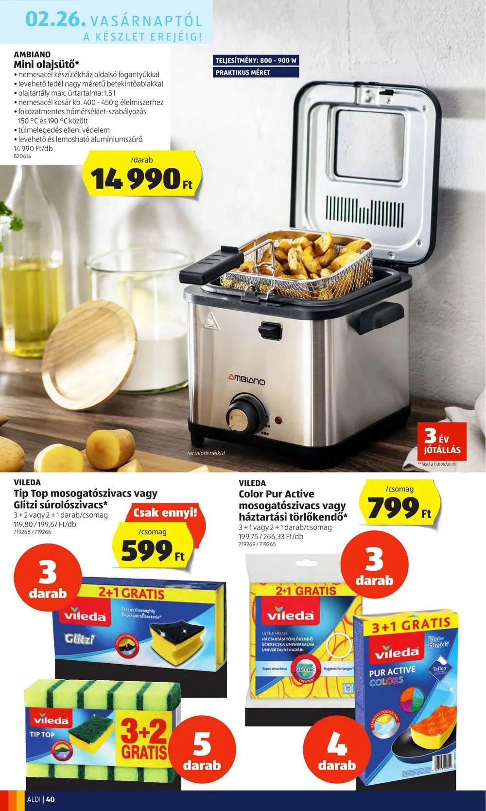 Aldi akciós újság 02.23–03.01 – 40. oldal