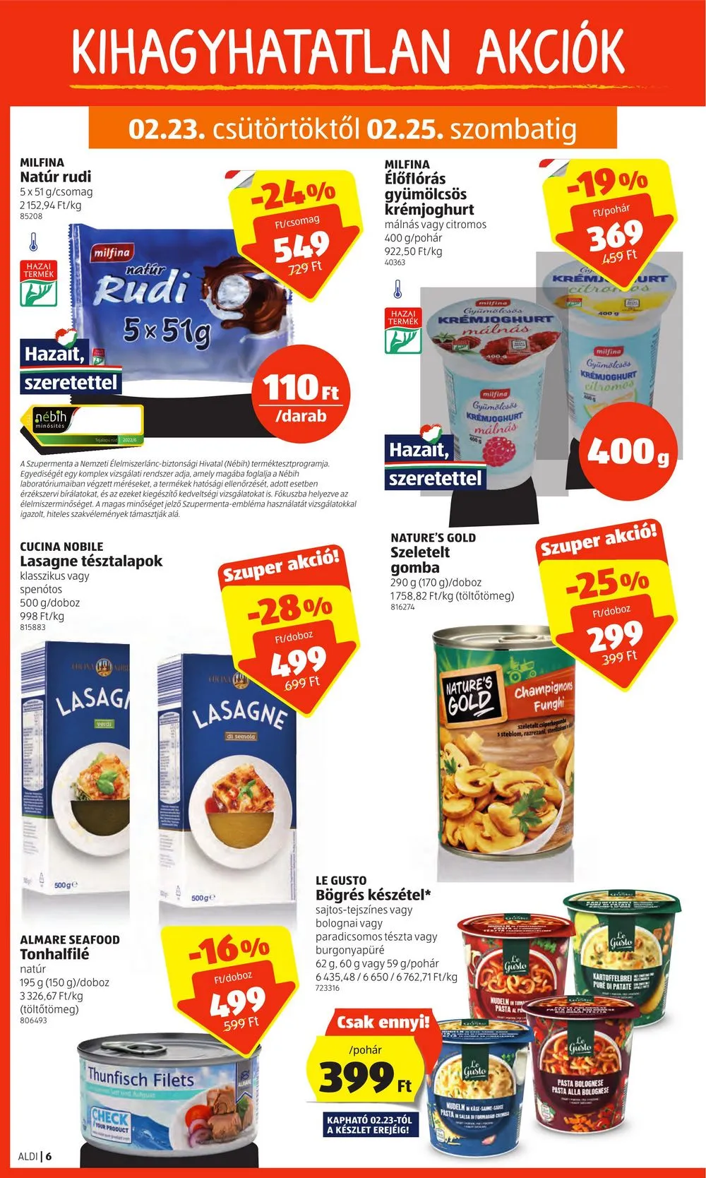 Aldi akciós újság 02.23–03.01 – 6. oldal