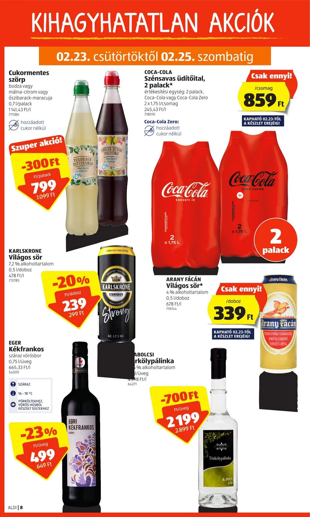 Aldi akciós újság 02.23–03.01 – 8. oldal