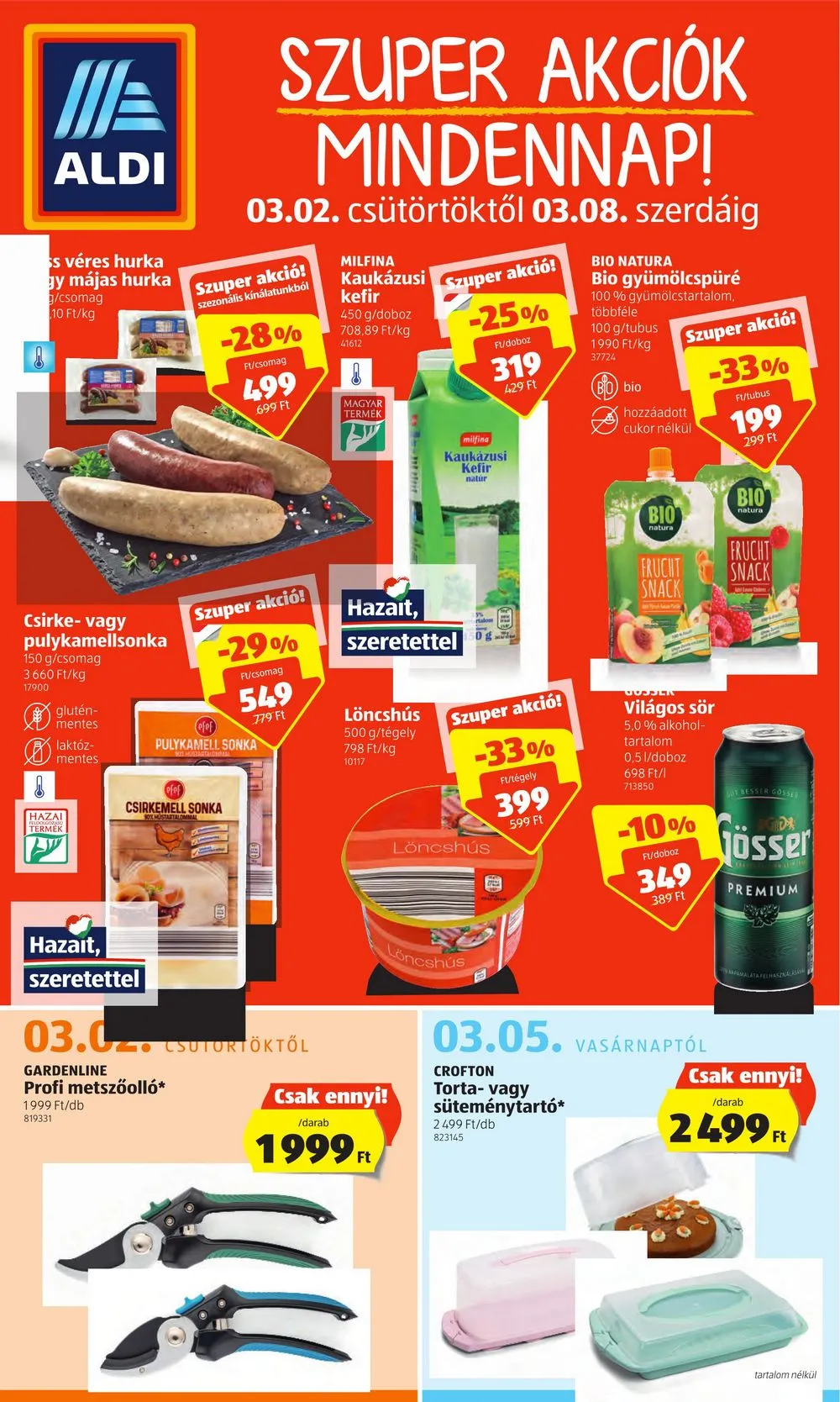 Aldi akciós újság 03.02–03.08