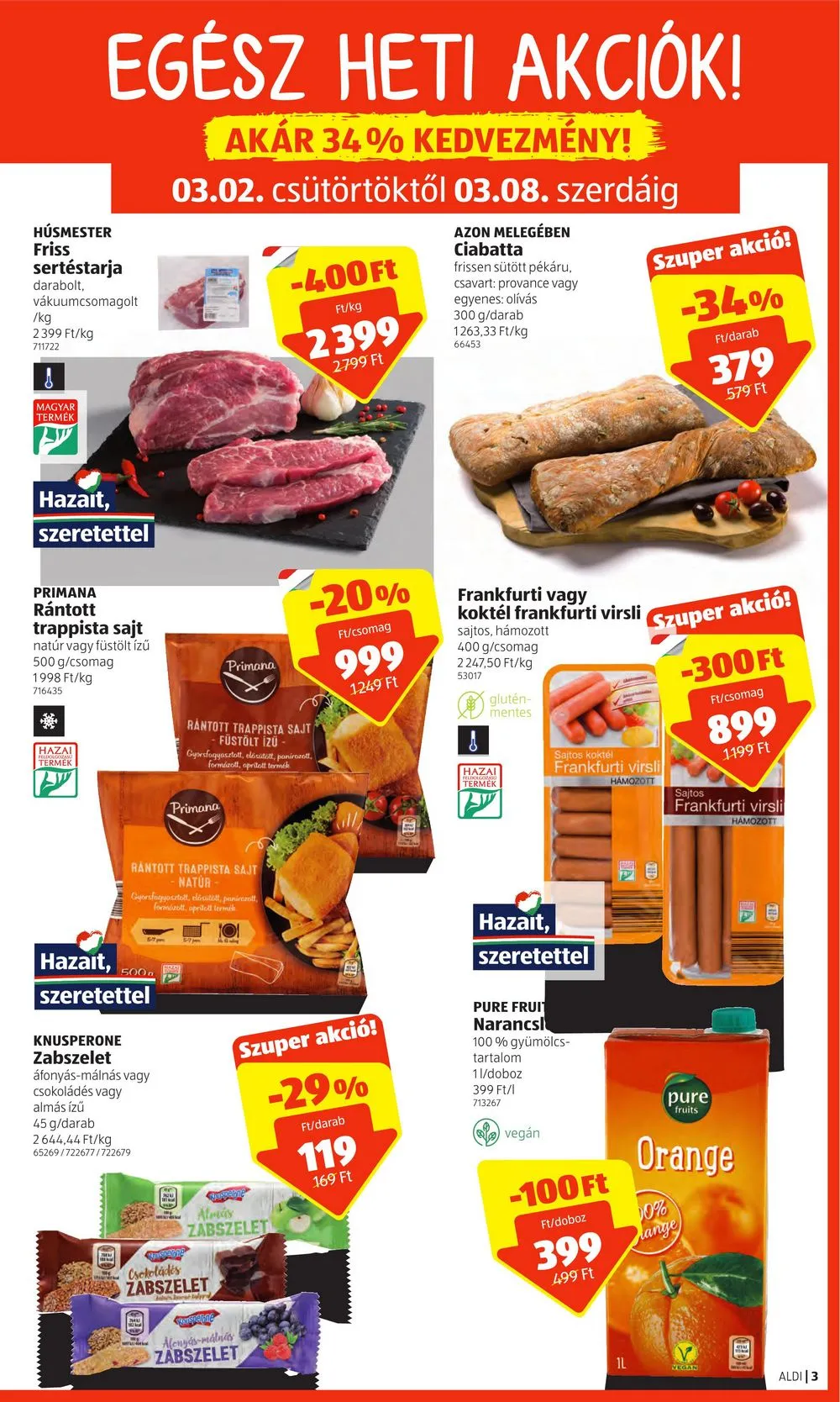 Aldi akciós újság 03.02–03.08 – 3. oldal