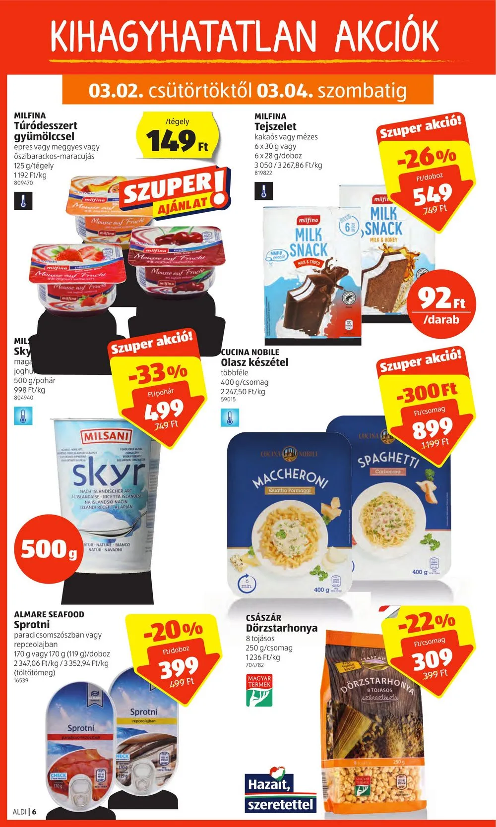 Aldi akciós újság 03.02–03.08 – 6. oldal