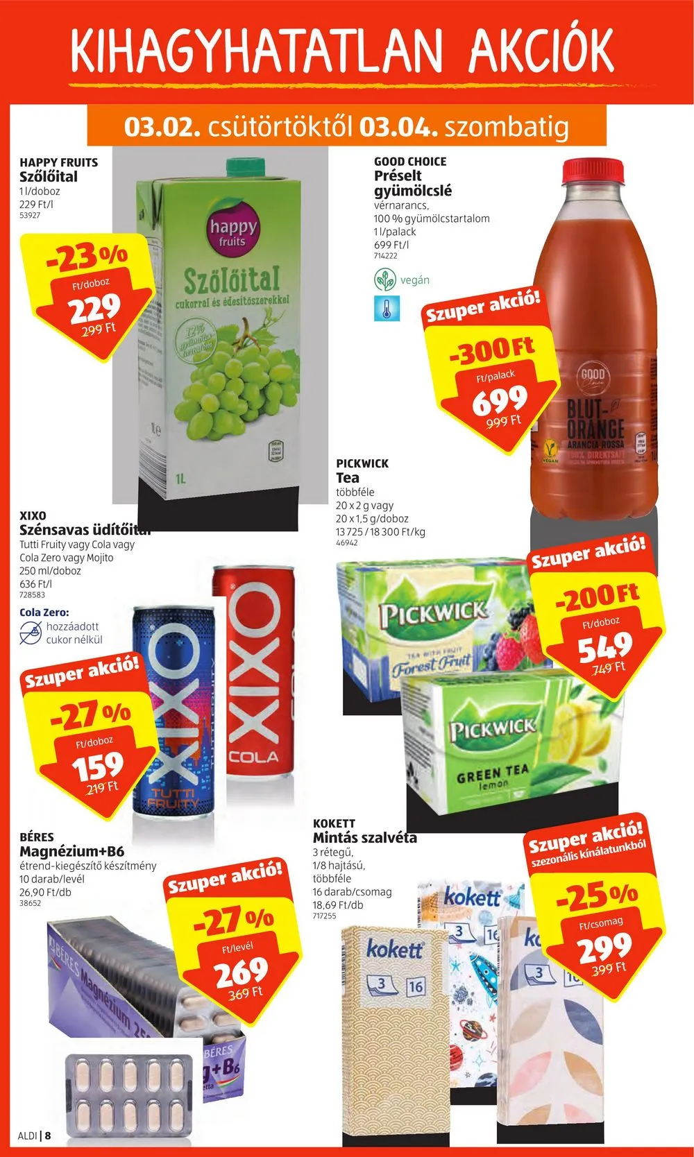 Aldi akciós újság 03.02–03.08 – 8. oldal