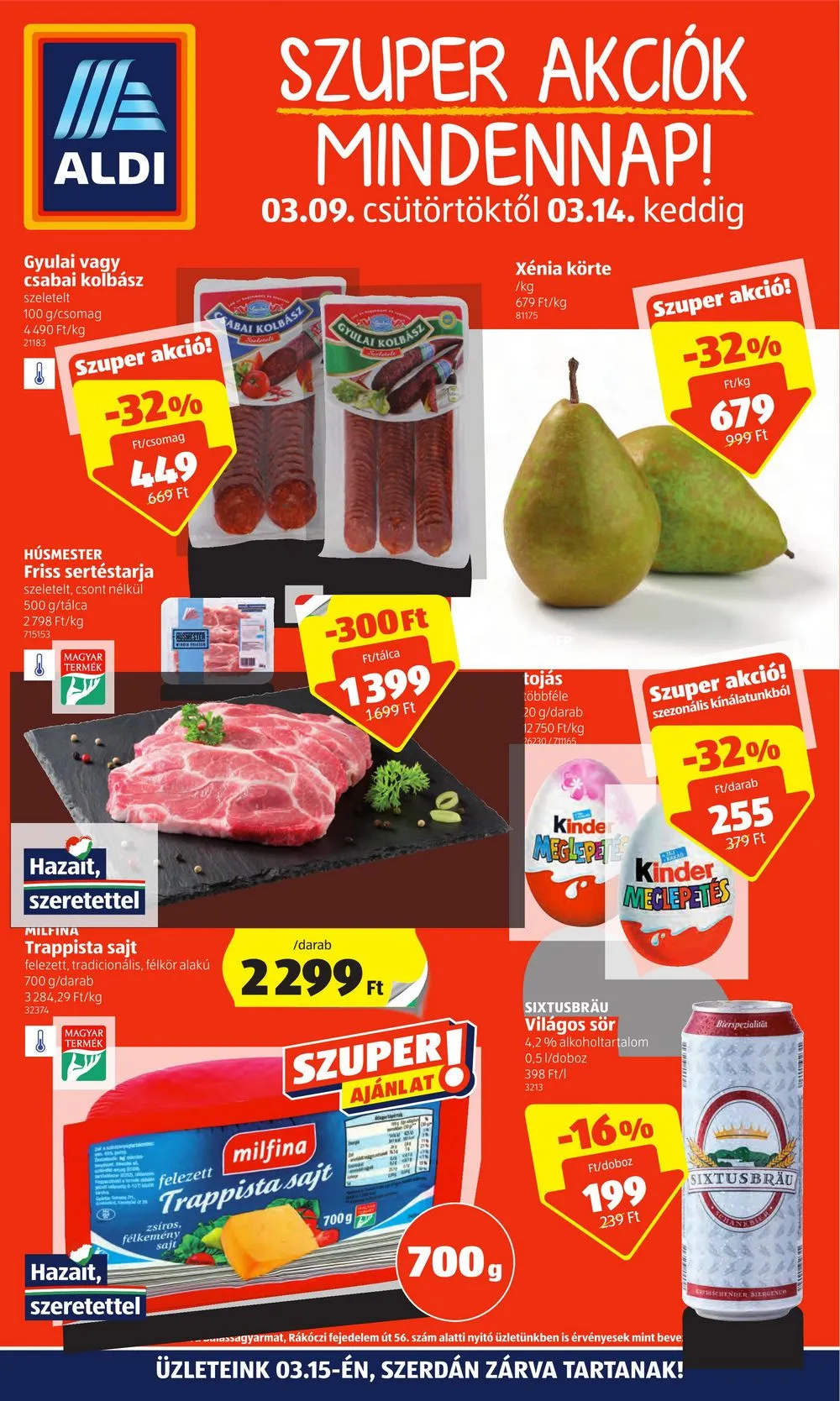 Aldi akciós újság 03.09–03.14