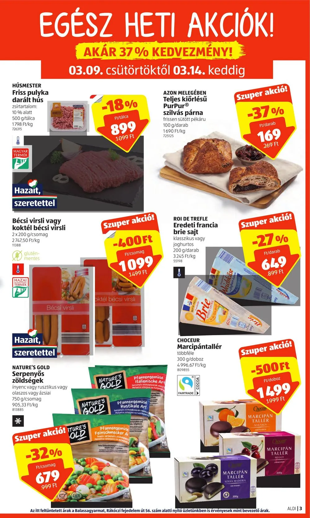 Aldi akciós újság 03.09–03.14 – 3. oldal