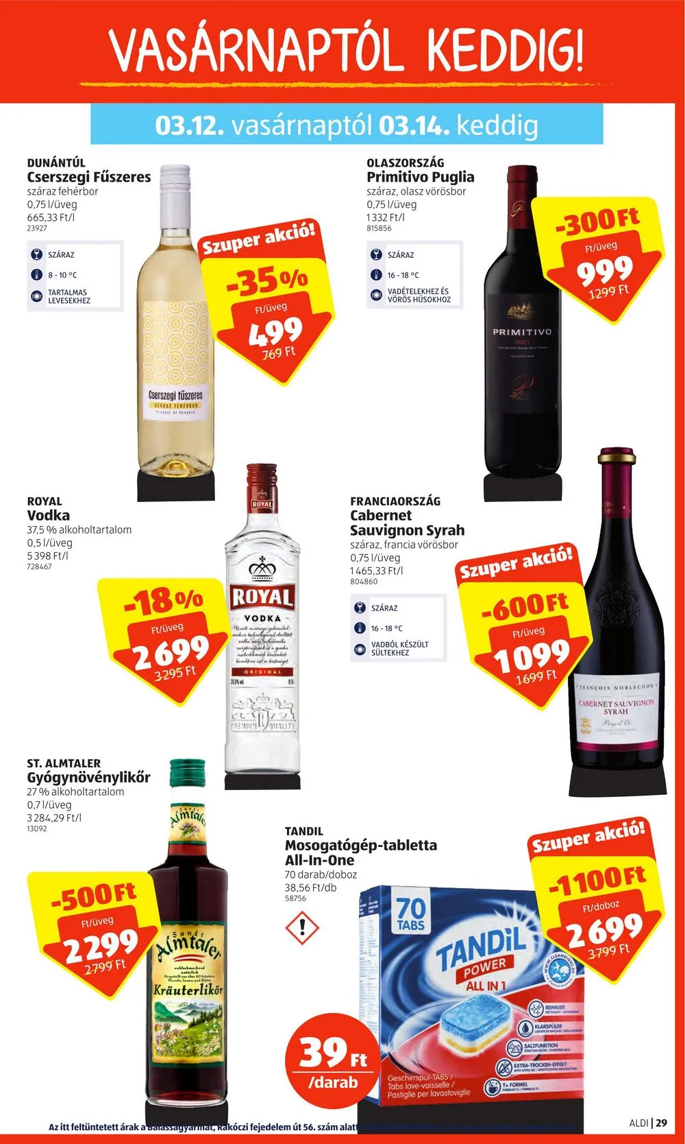 Aldi akciós újság 03.09–03.14 – 33. oldal