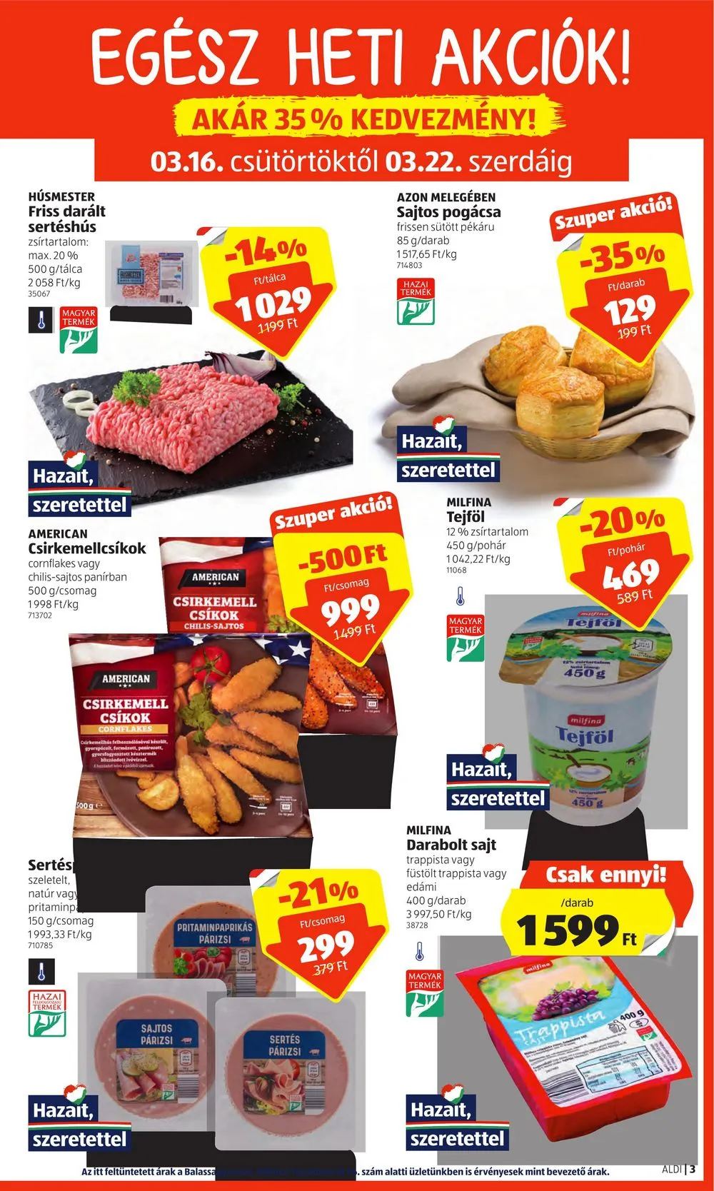Aldi akciós újság 03.16–03.22 – 3. oldal