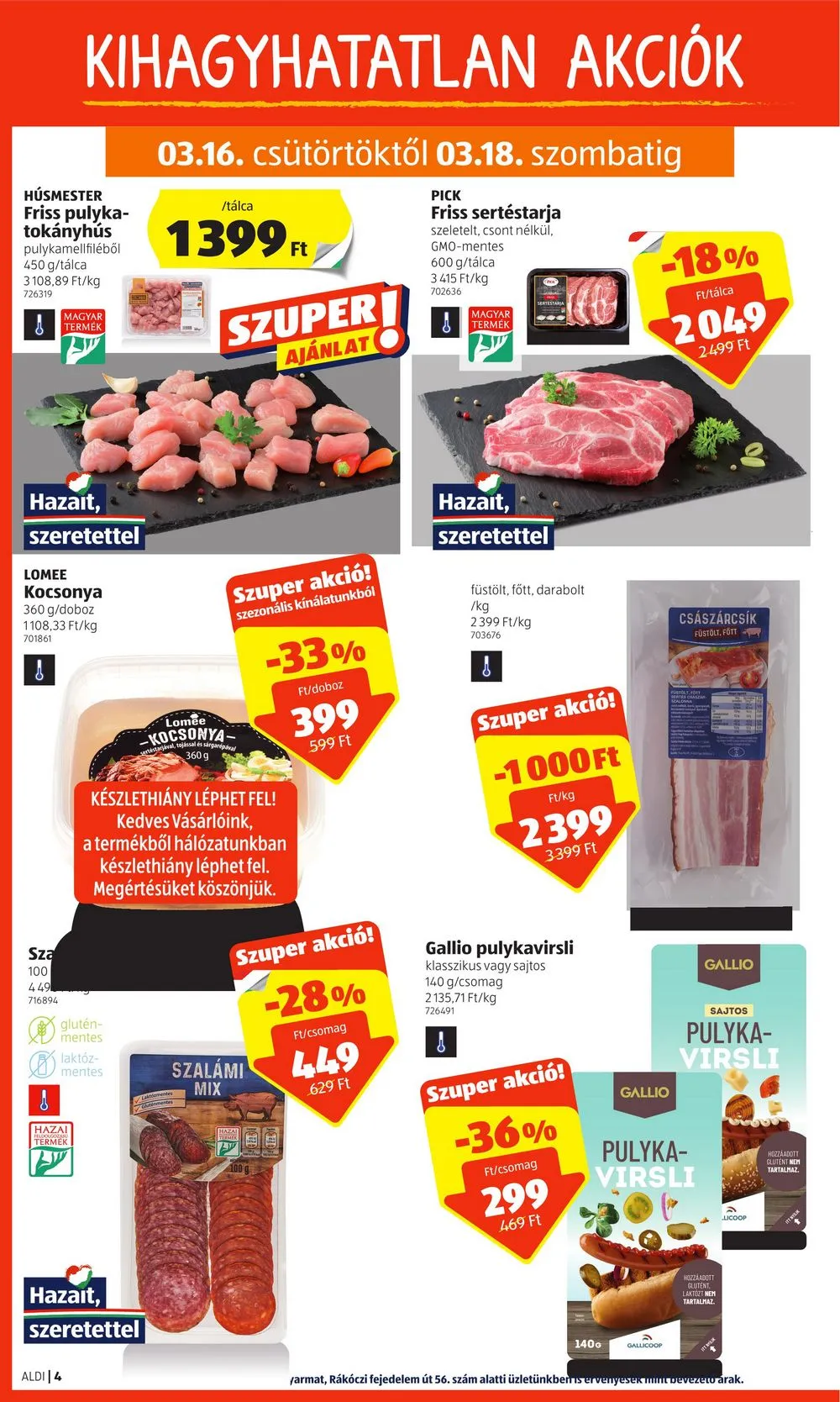Aldi akciós újság 03.16–03.22 – 6. oldal